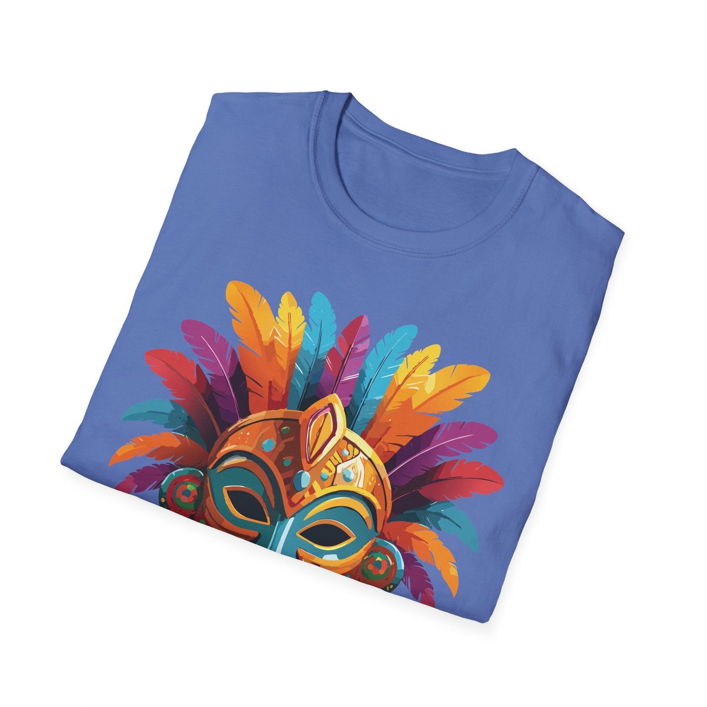 Mask Graphic Unisex Cotton Masquerade Design Artwork Tee 7