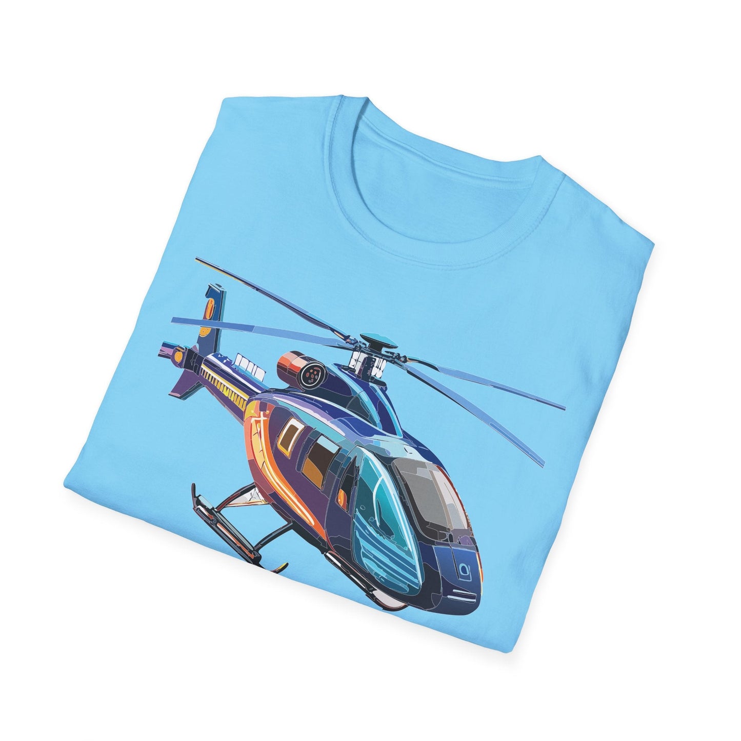 Chopper Helicopter Shirt Unisex T Shirt Softstyle 100 Percent Cotton Comfort Wear