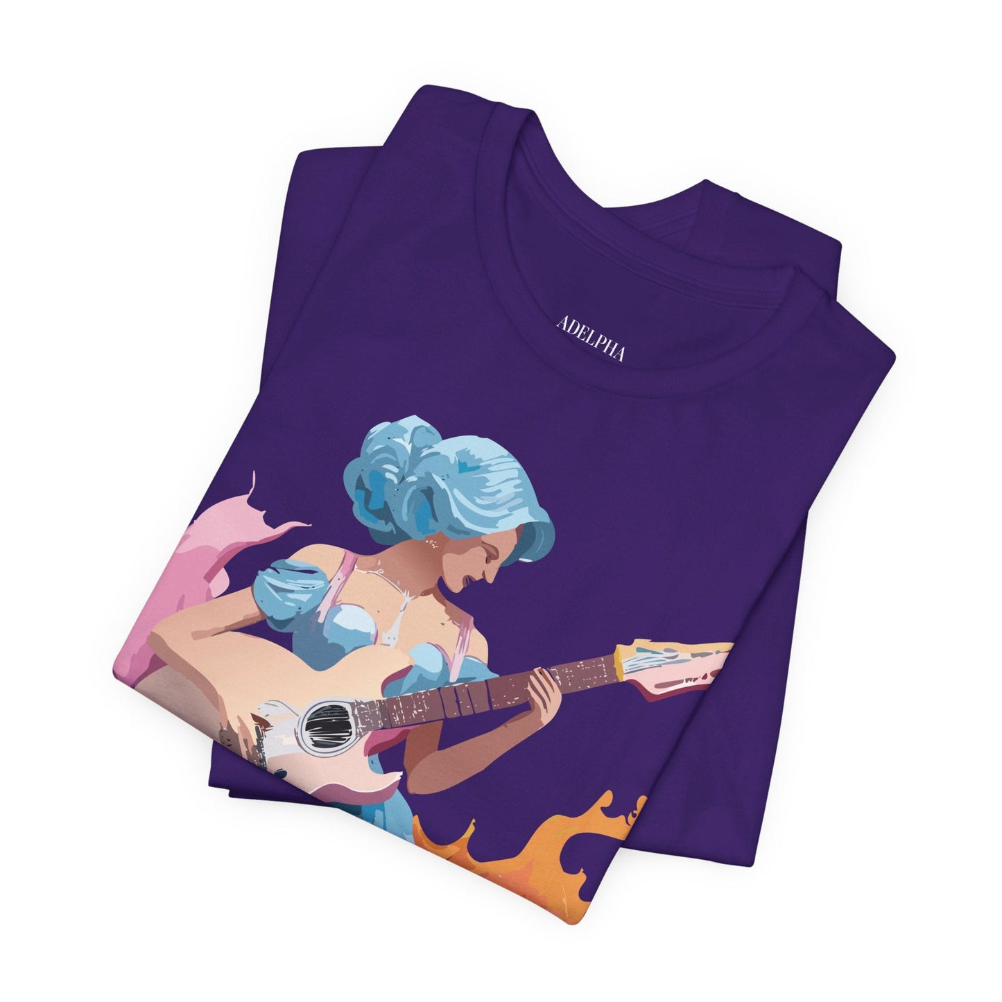 Adelpha Unisex Graphic Tee With Vintage Inspired Art Design Short Sleeve Premium Everyday Wear