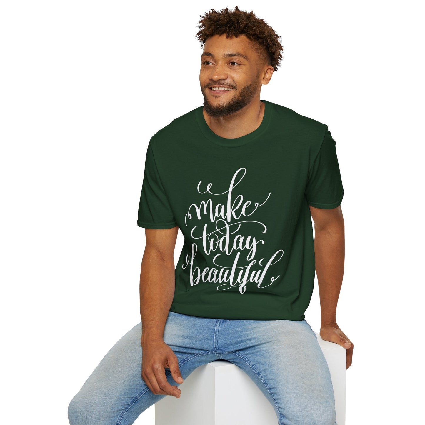 Positive Slogan T Shirt Unisex Softstyle Gildan 64000 With Positive Words And Good Quotes Art Tee