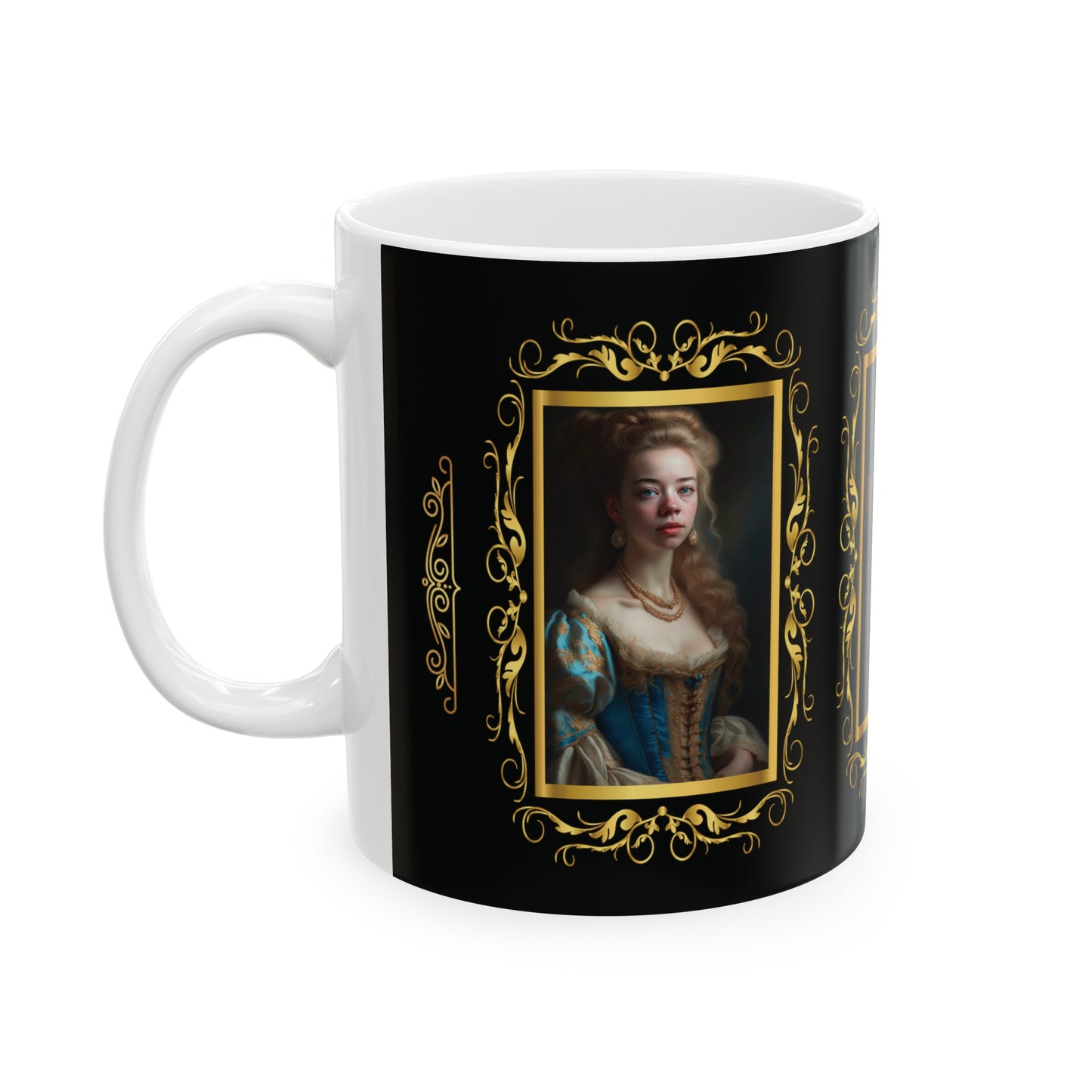 Coffee & Tea Mug with Antique Portraits