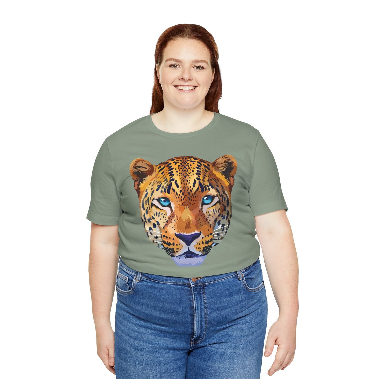 Unisex Animal Print Tee Shirt With Art Design Wild Animals Graphic Tee For Everyday Wear