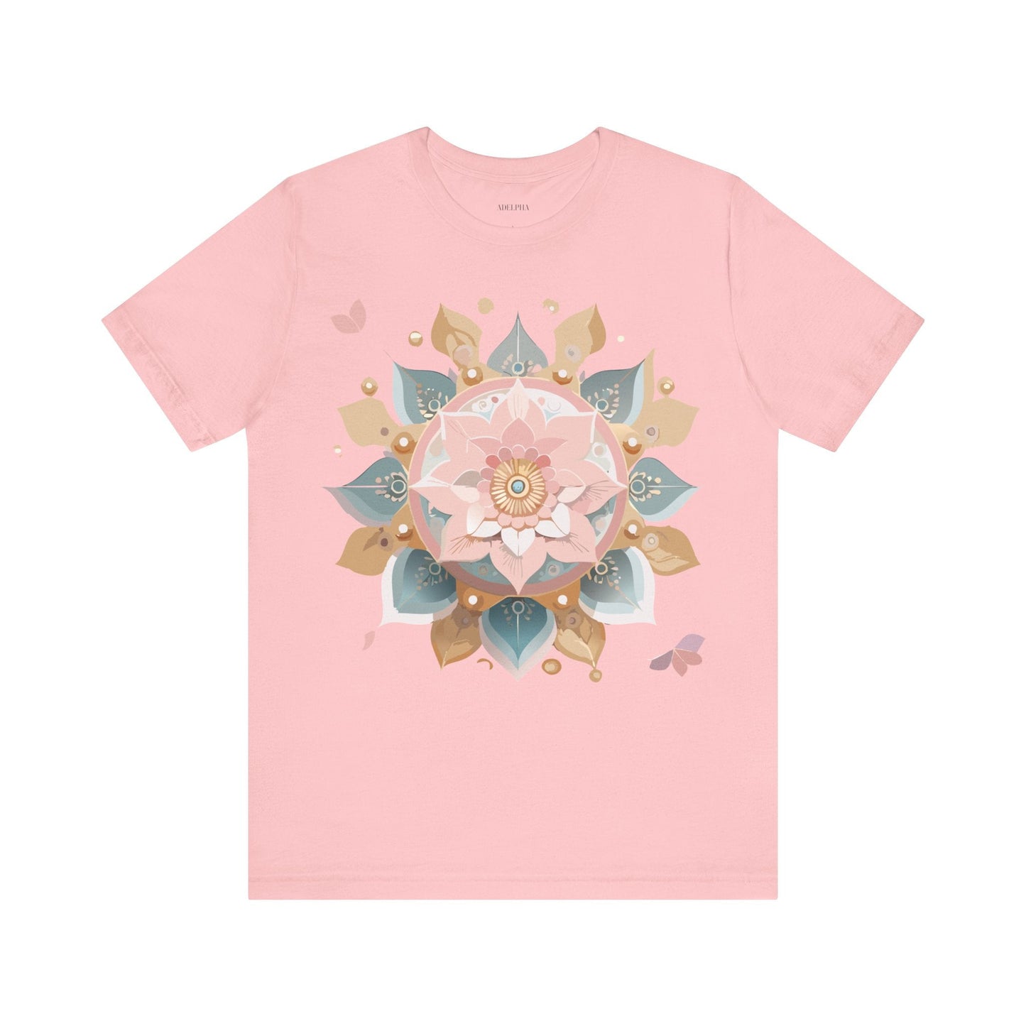 Mandala Shirt Unisex Graphic Tee By Adelpha With Vintage Inspired Artwork Short Sleeve Jersey