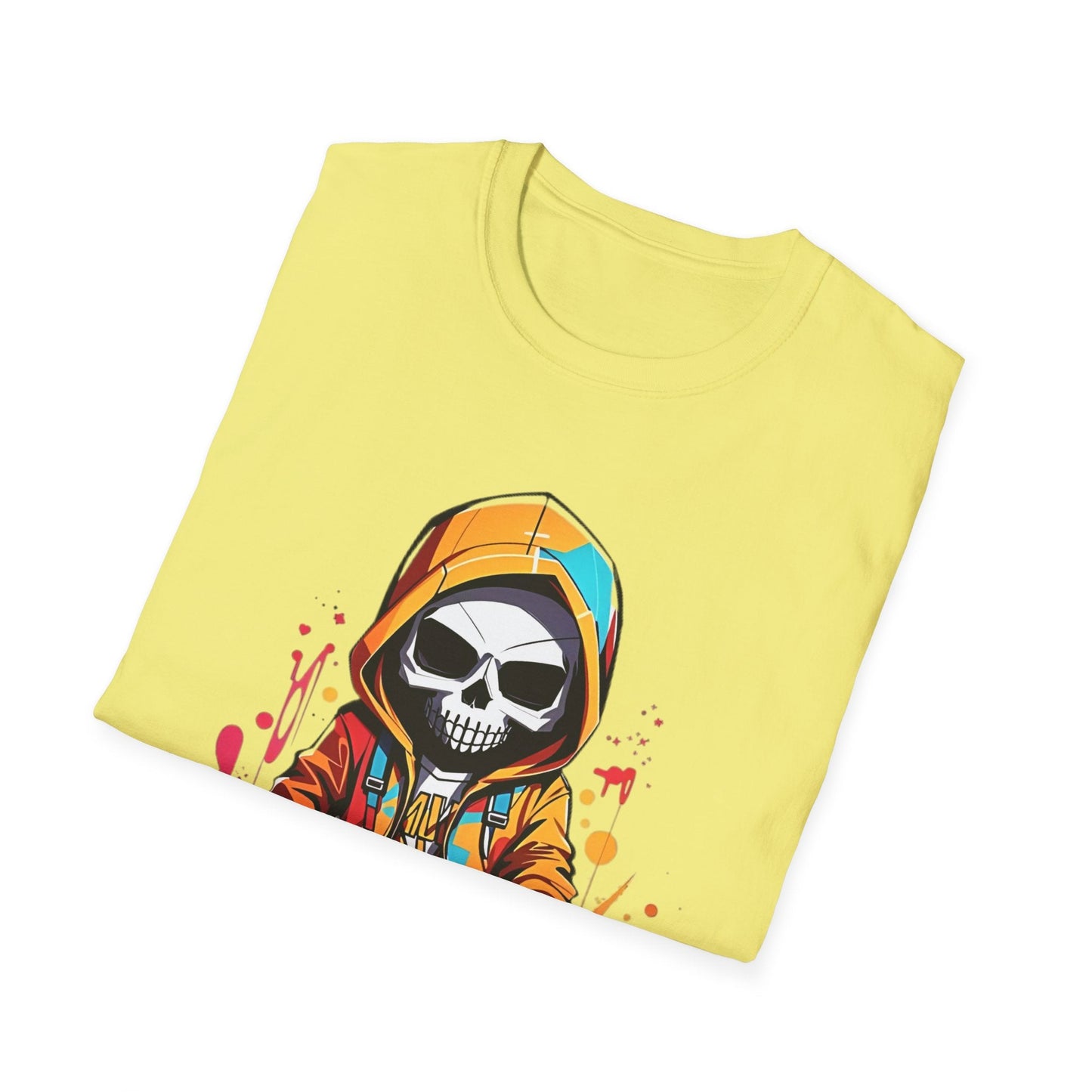 Skull Graphic Unisex Cotton T-shirt with Skeleton Artwork Design 30