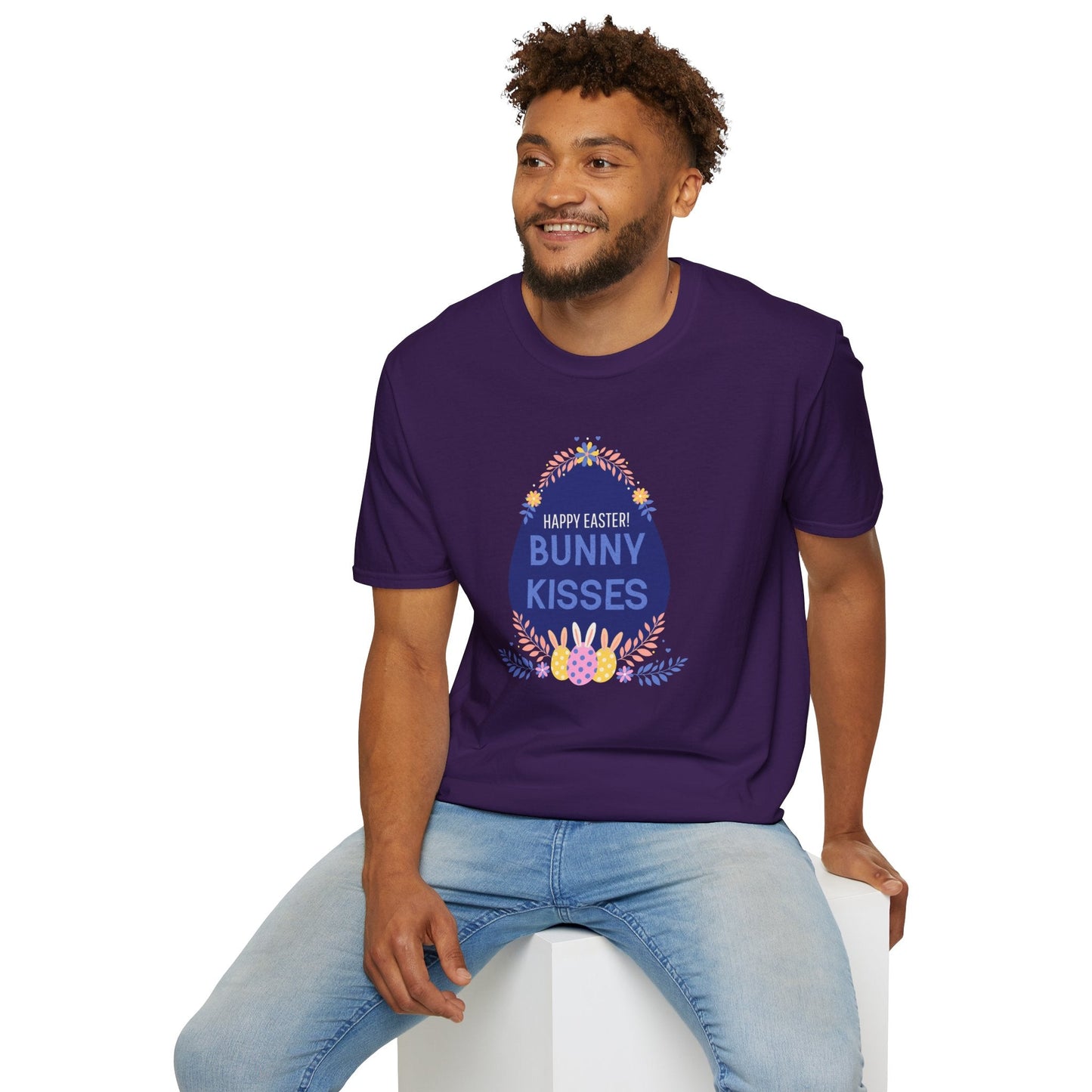 Easter Bunny Kisses T Shirt Unisex Gildan Softstyle Tee With Easter Signature Prints Design