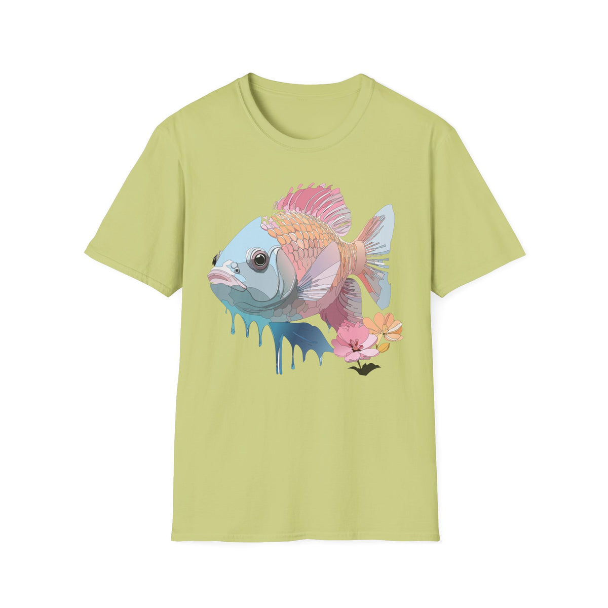 Pastel Tropical Fish T-Shirt | Colorful Coral Reef Fish Tee