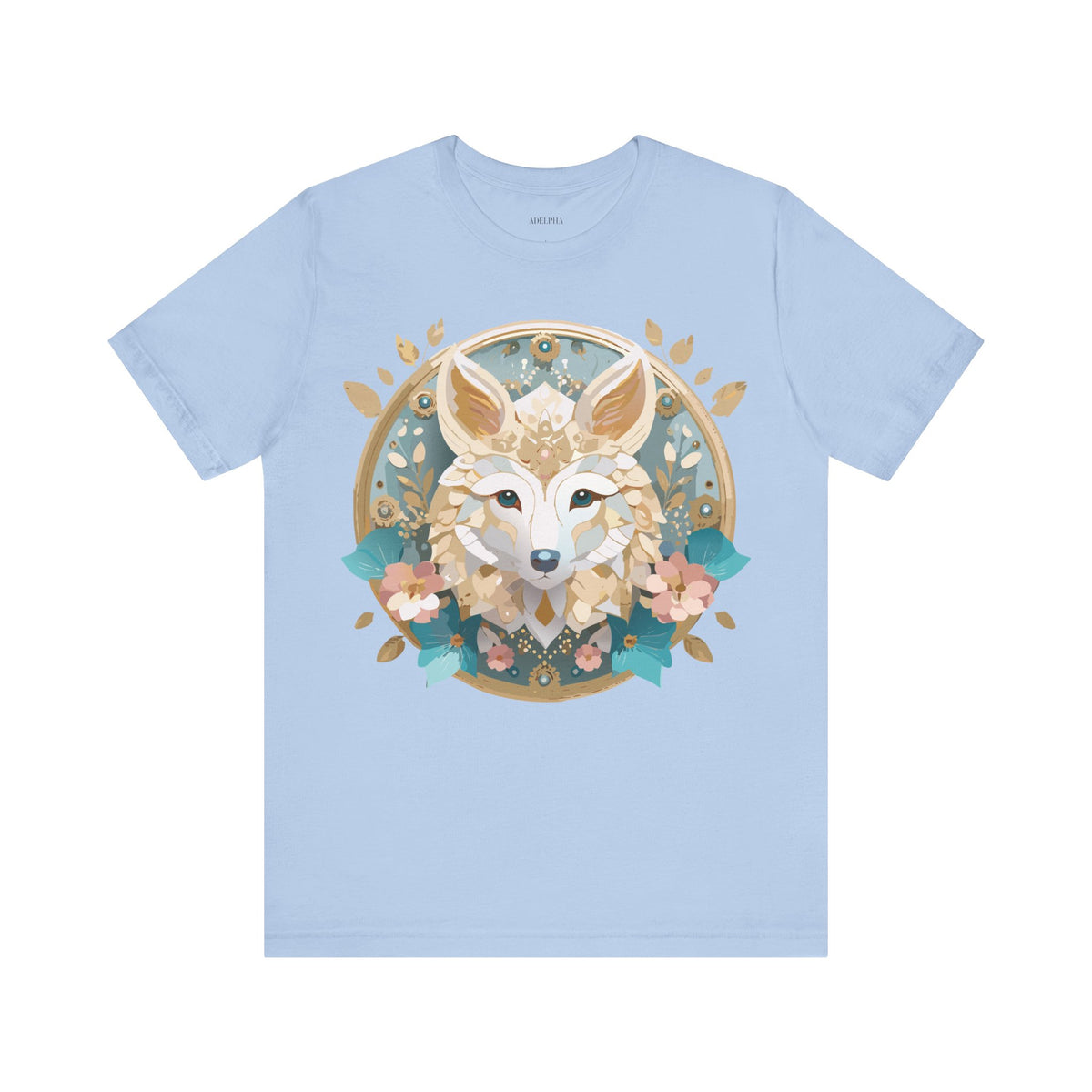 Medallion Graphic Unisex Cotton Bella+Canvas Tee with Art Design d29