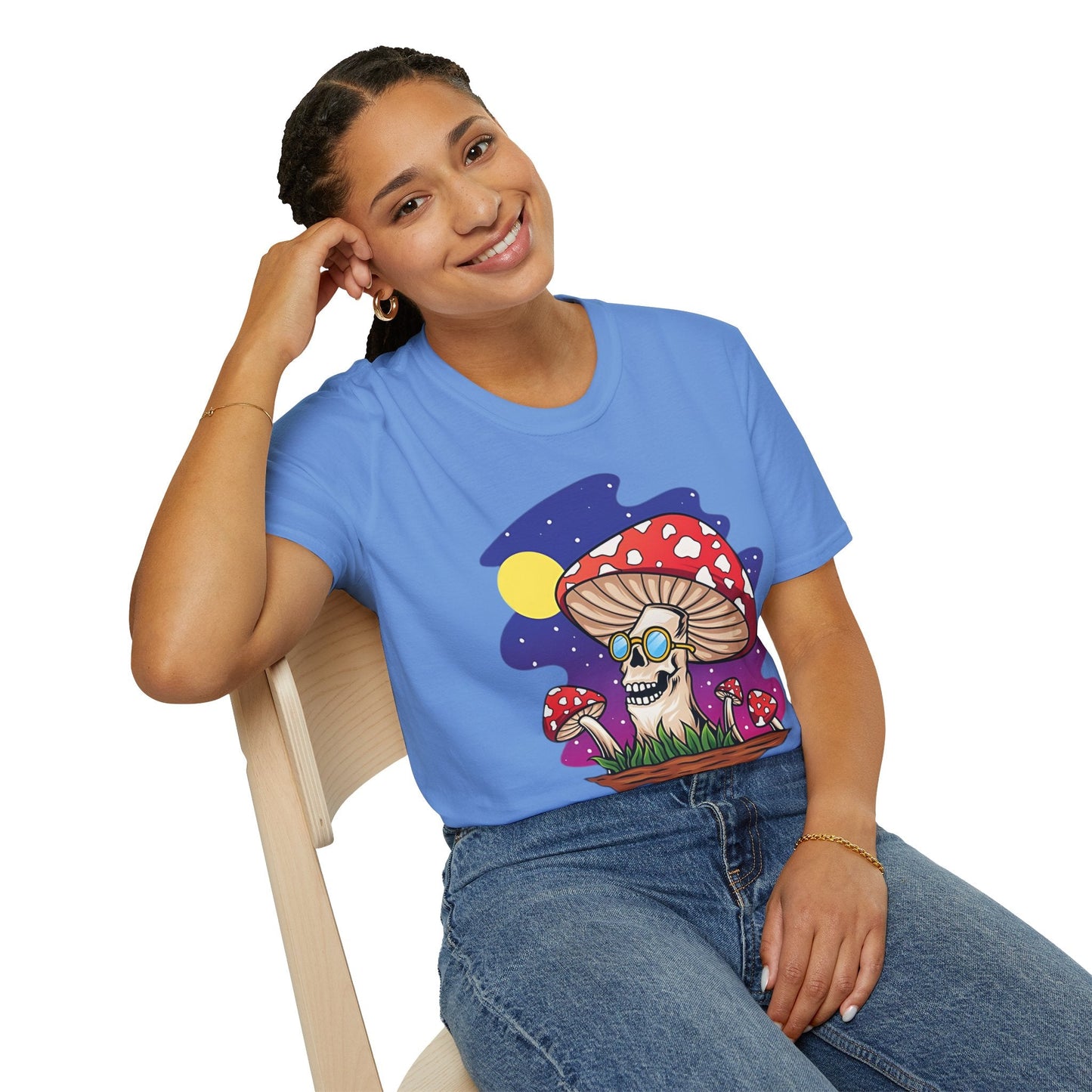 Mashroom Mushroom Tee Shirt Unisex Funny Fungus Design Softstyle 64000 Cotton Tee