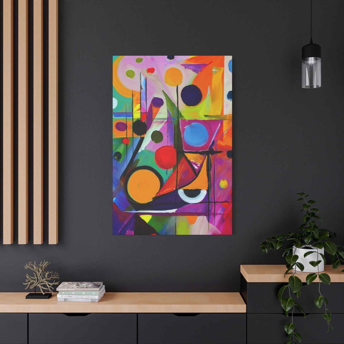 Abstract Painting Print Canvas 20x24,20x30,24x30, 24x32,24x36,30x40, 32x48,36x48,40x60 Pine-Wood Inner Frame ABS-15