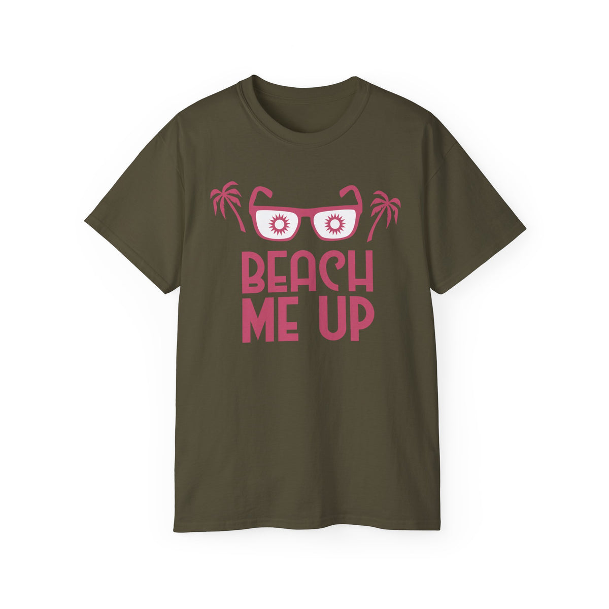 Beach Me Up Tee | Sunglasses Palm Trees Retro Pink Summer Shirt