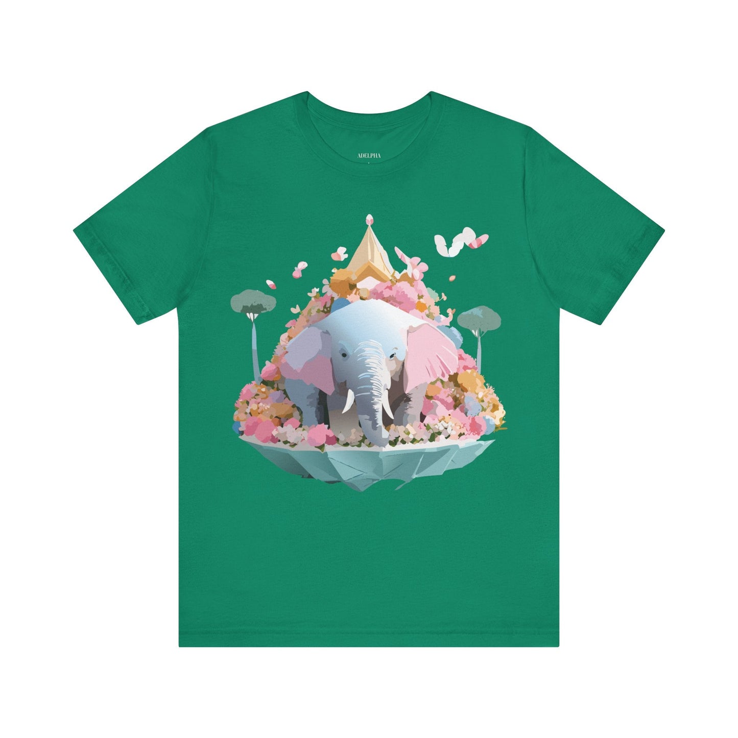 Elephant Graphic Tee Adelpha Unisex Short Sleeve Vintage Inspired Art Design Premium