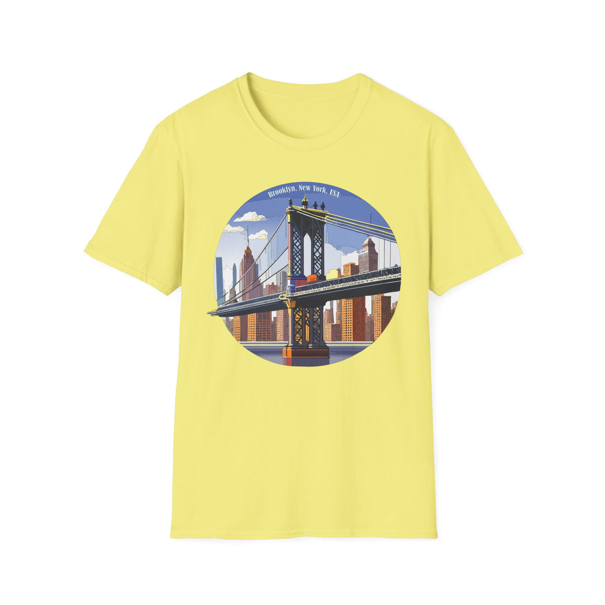 Brooklyn Bridge Illustration T-Shirt | New York City Skyline