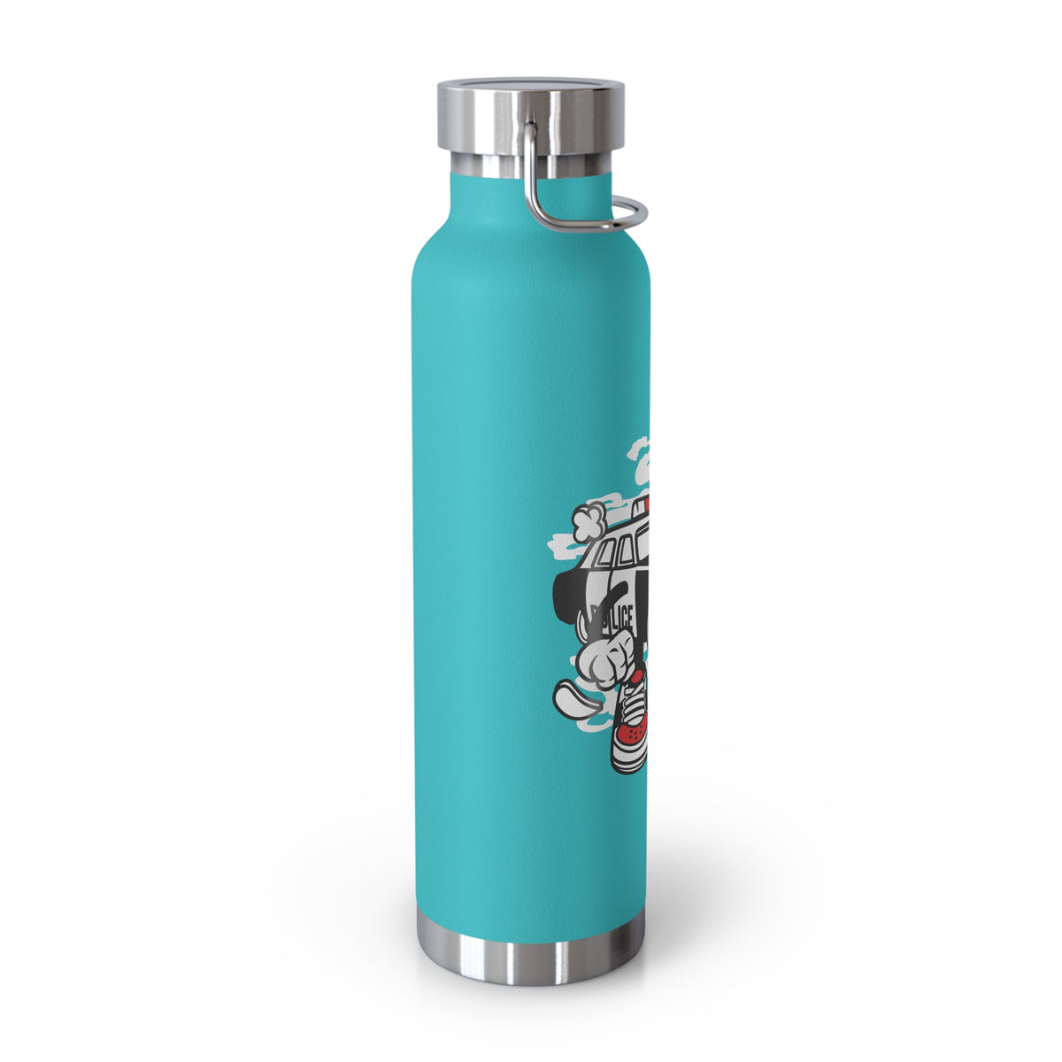 22oz Copper Insulated Water Bottle with Cartoon Design - CV31