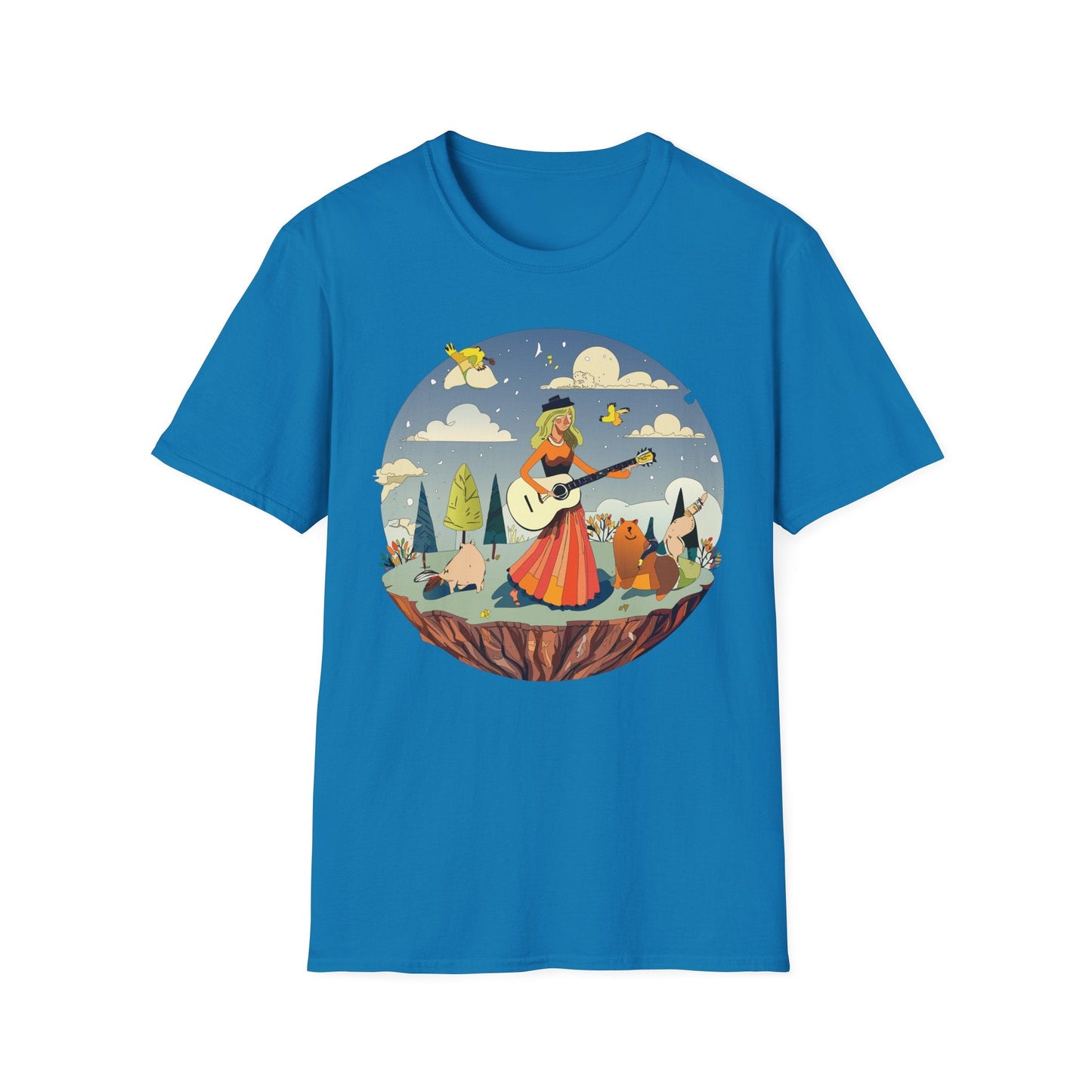Womens Graphic T Shirt Art Design Tee Unisex SoftStyle Gildan 64000 100 Percent Cotton