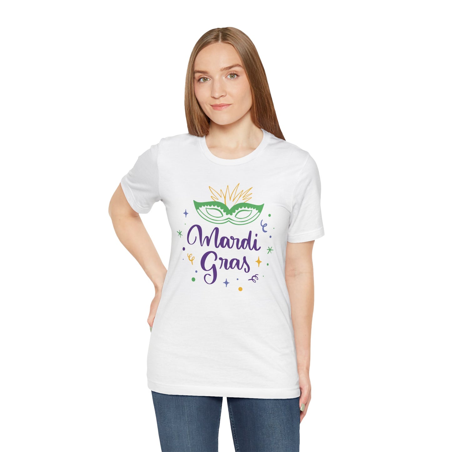 Tee-shirt en coton unisexe pour Mardi Gras