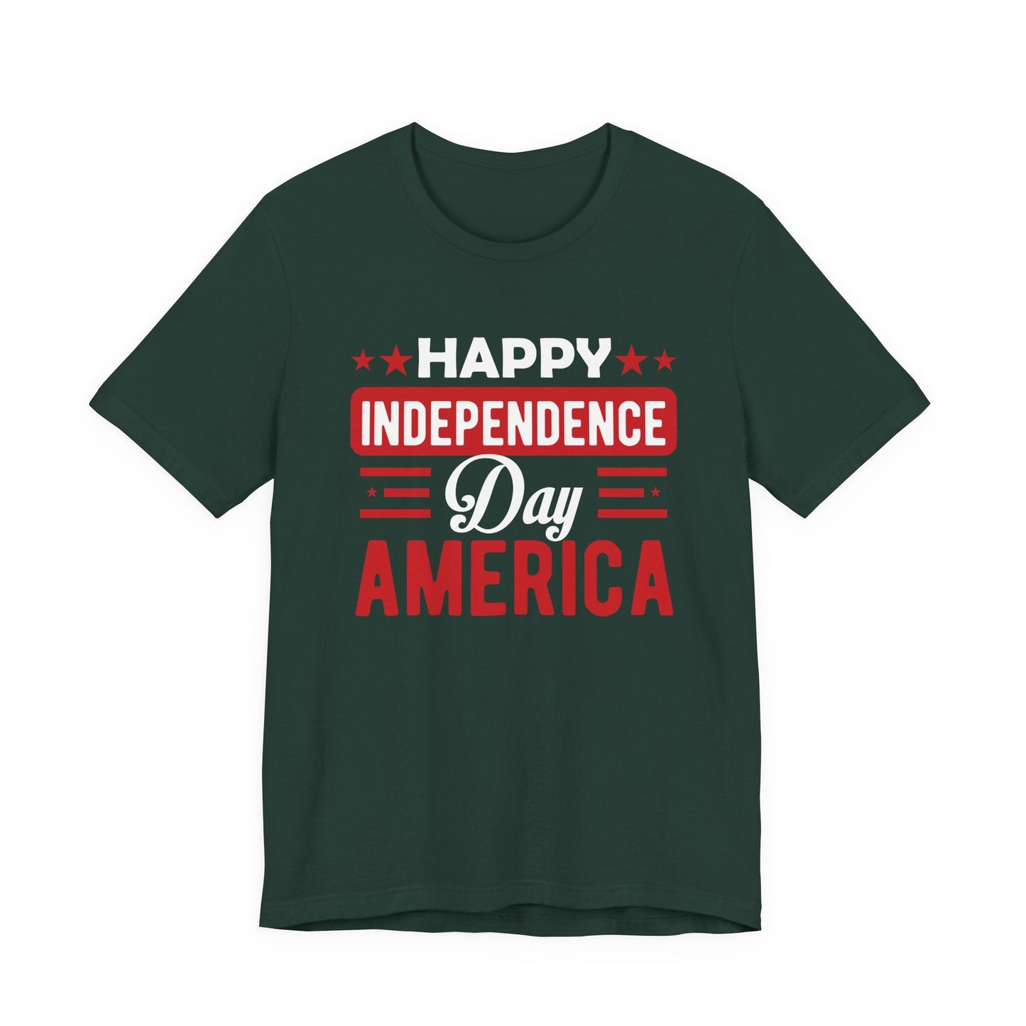 Happy Independence Day America Graphic Unisex Cotton T-Shirt 015