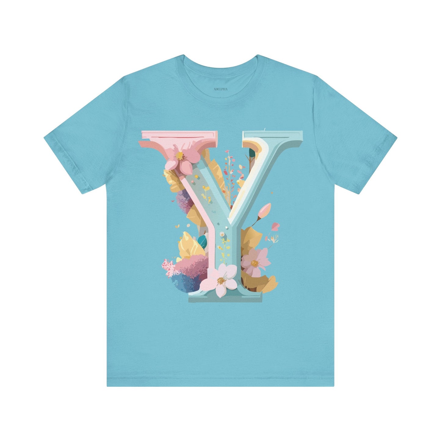 Letter Y Shirt Unisex Jersey Graphic Tee By Adelpha Vintage Inspired Art Short Sleeve Premium