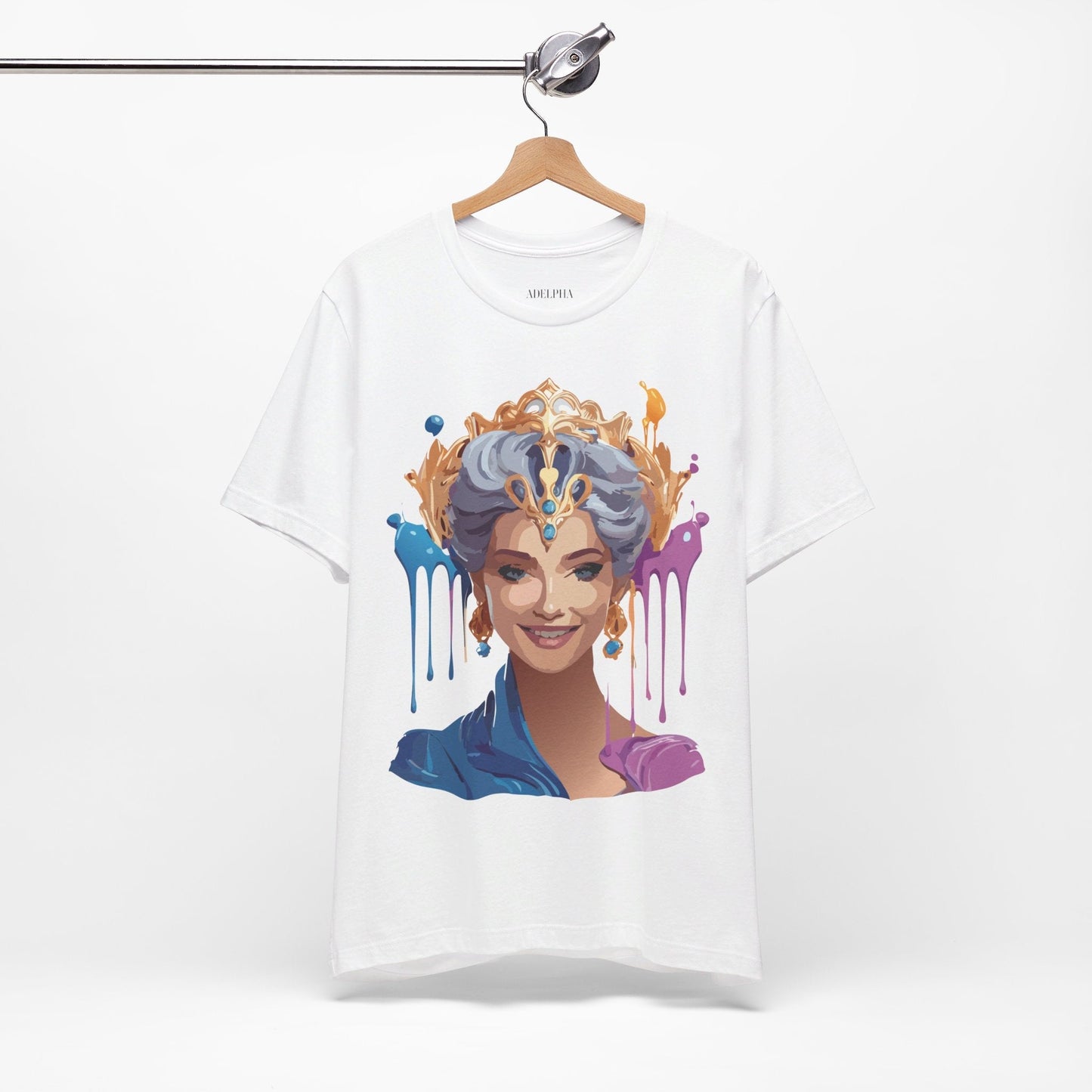 Queen Graphic Tee Unisex Jersey Short Sleeve Adelpha Art Design Vintage Inspired