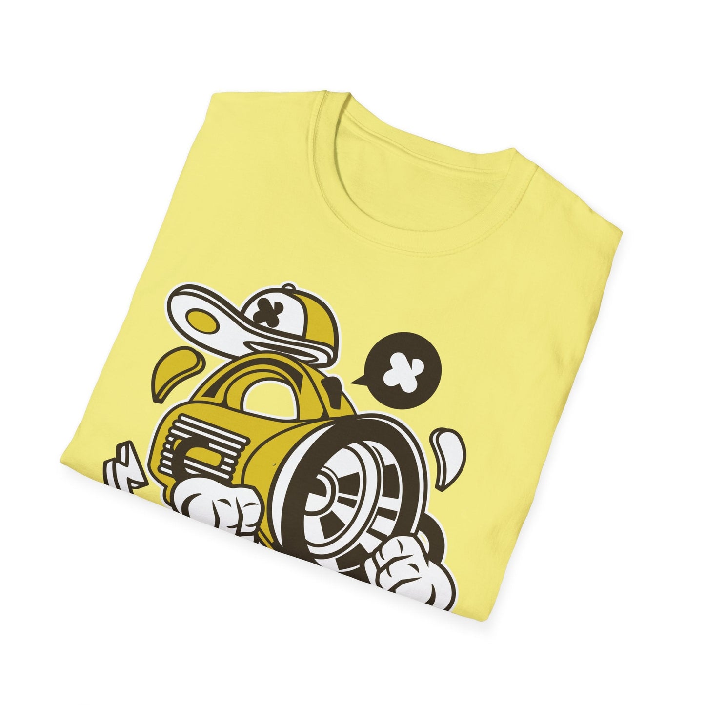 Cartoon T Shirt Animation Tee Funny Tee Unisex Softstyle Cotton Tee Gildan 64000