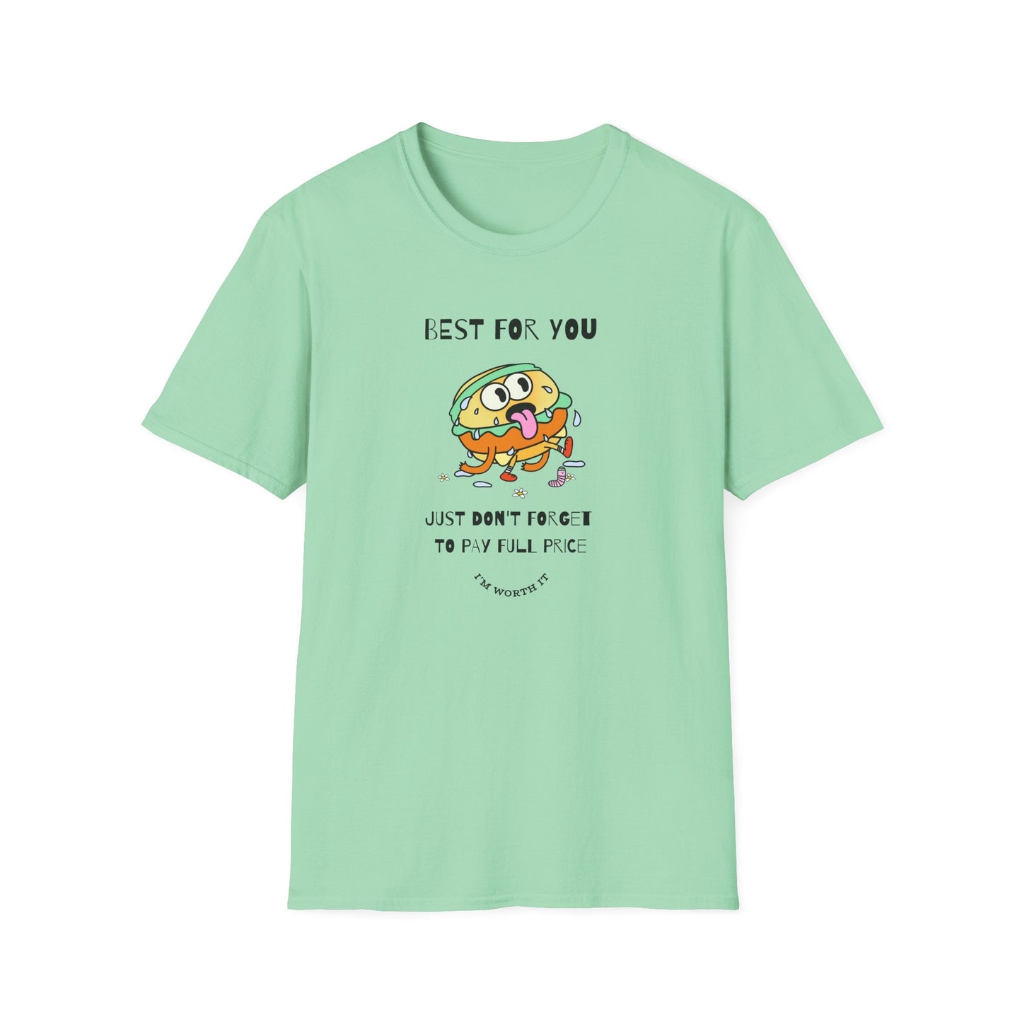 Funny Food T Shirts Unisex Softstyle Tee Gildan 64000 100 Percent Ring Spun Cotton Comfortable Graphic Tee