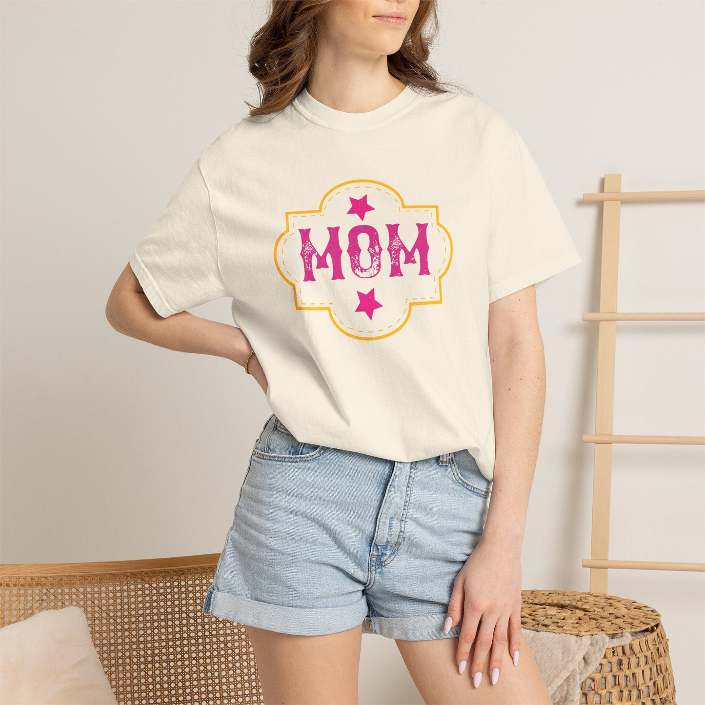 Mom T-shirt Mother Day Mama Tee Unisex Comfort Colors Garment-Dyed Cotton h81