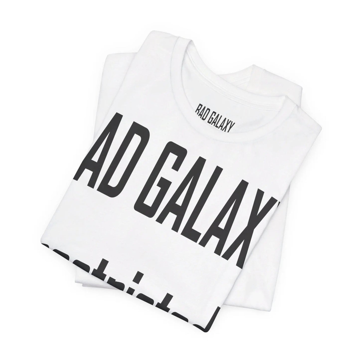 Bad Galaxy Tee Shirt With Red Stamp 100 Percent Cotton Made In USA Eco Friendly Inks