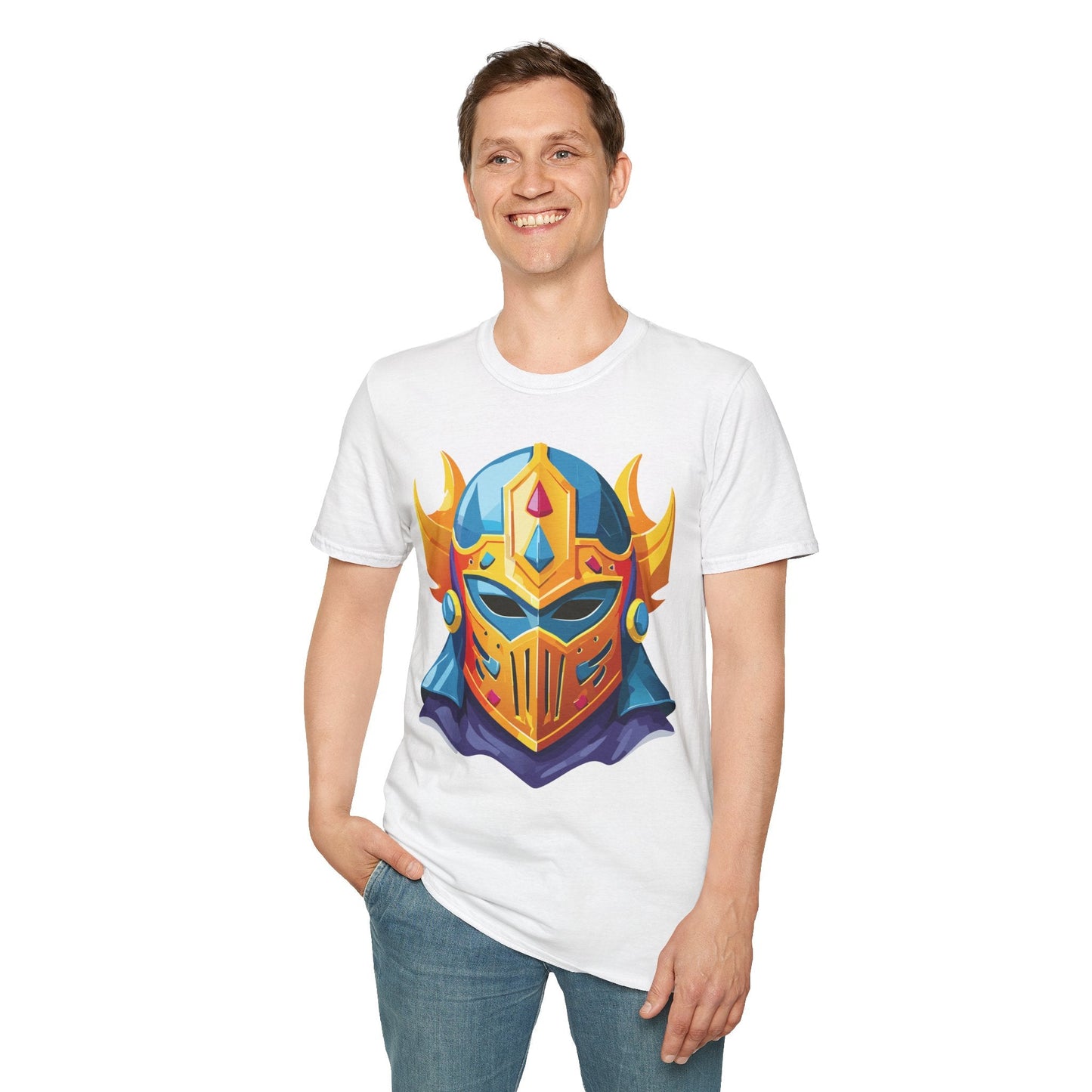 Mask Tee Shirt Unisex Softstyle T Shirt With Mask Design Masquerade Tees For Everyday Comfort
