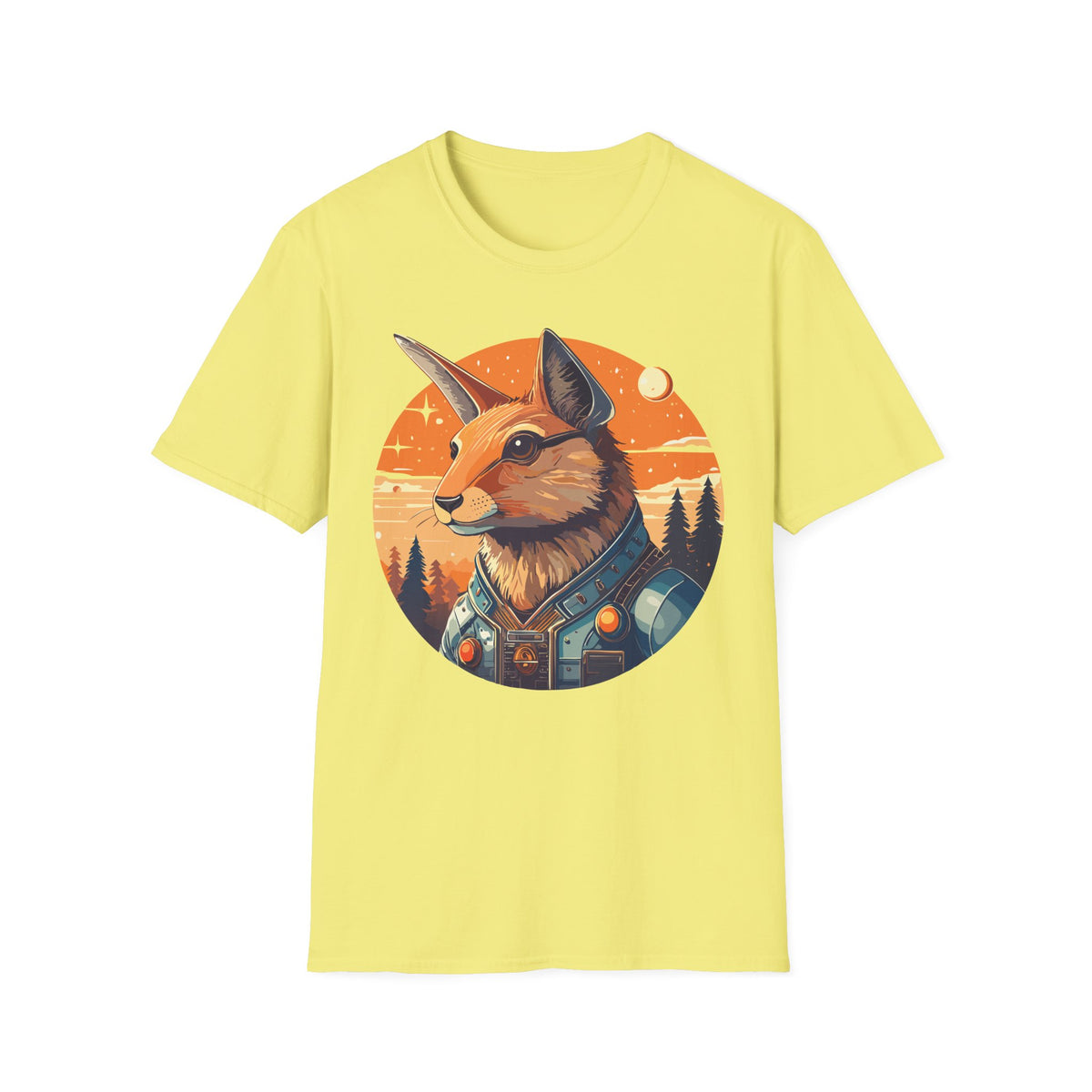 Fox Portrait T-Shirt | Sunset Wilderness Illustration