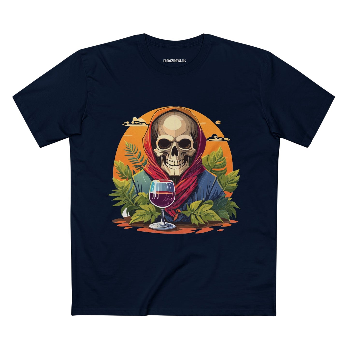 Skull Shirt Skeleton Shirt SS22 Unisex Premium Cotton Tee With Original Art Design Retro2Nova