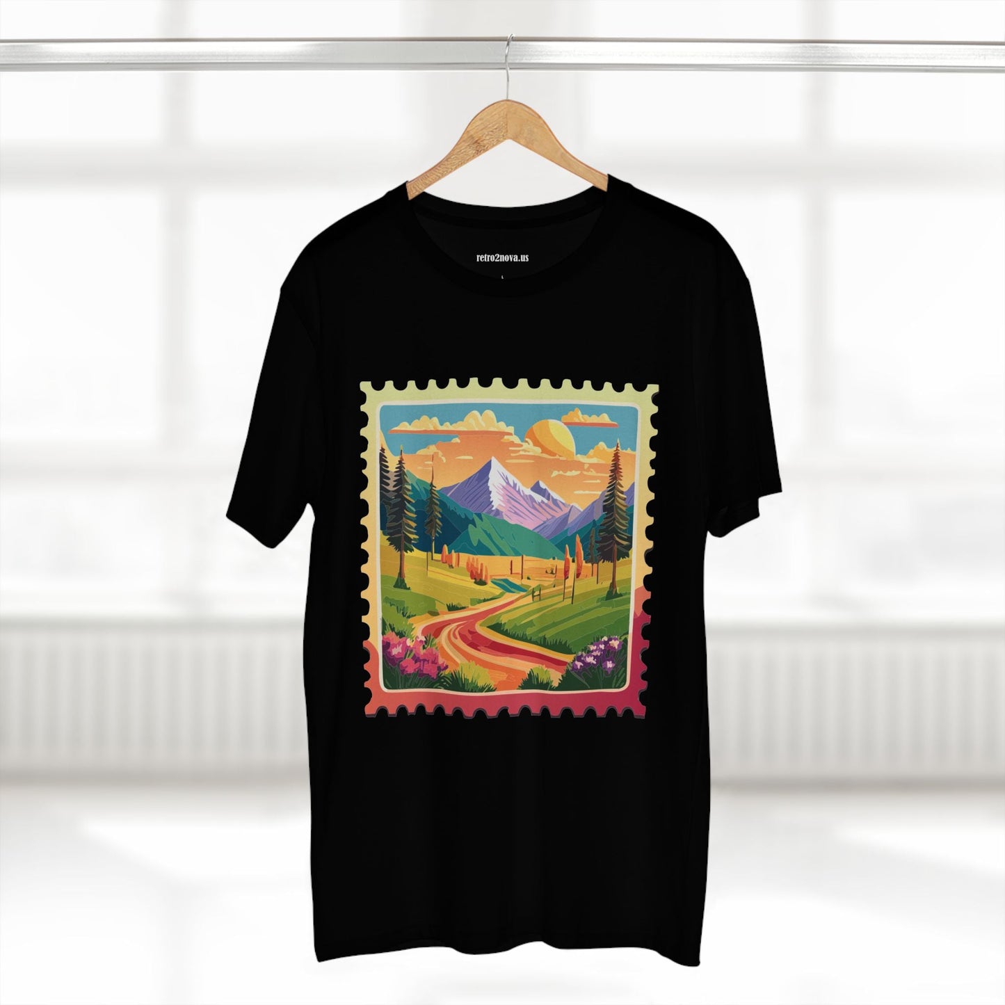 Stamp Shirt Postage Stamp Tee Unisex Premium Cotton With Original Art Design Retro2Nova
