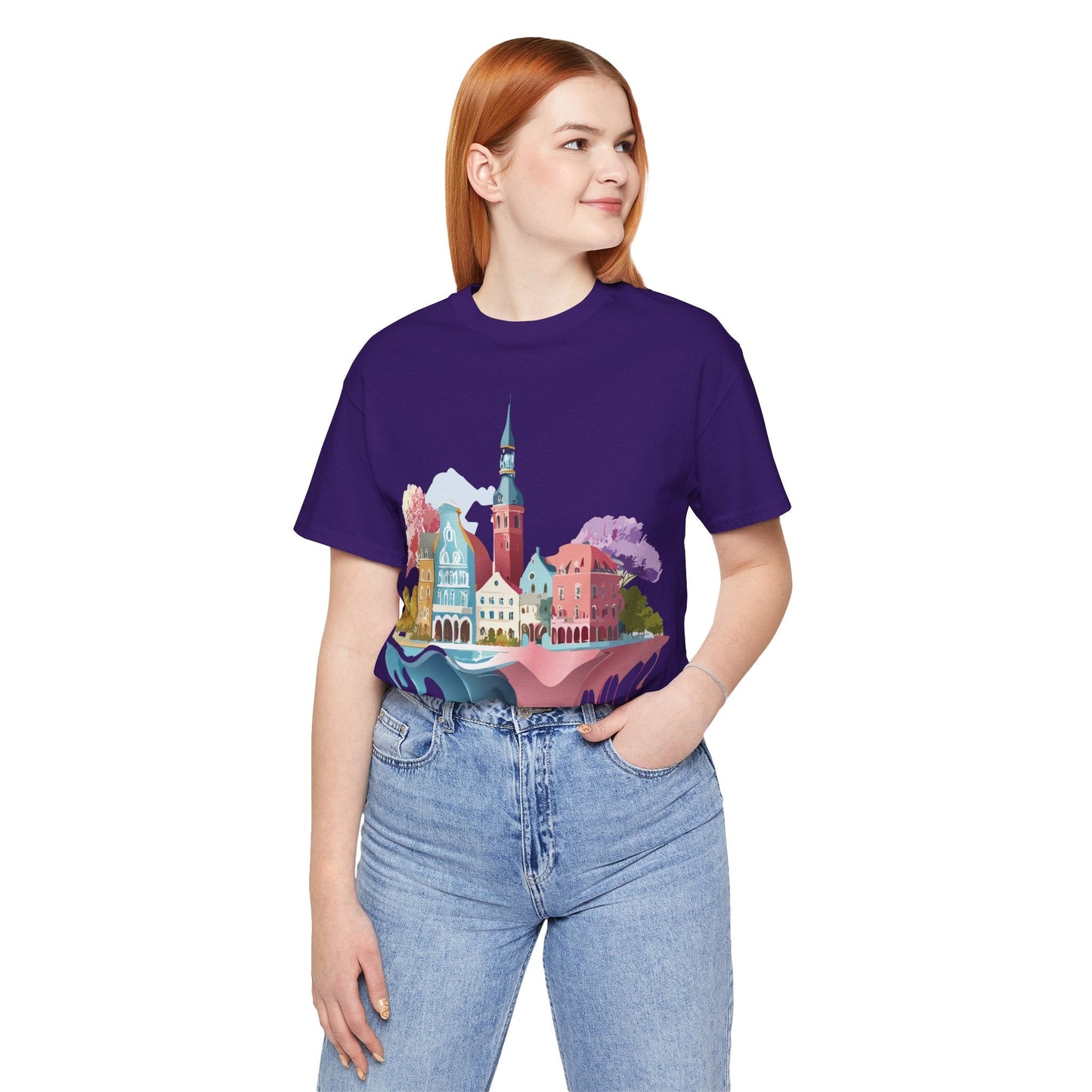 Germany Graphic Tee for Unisex Short Sleeve Shirt by Adelpha Art Design Vintage Inspired