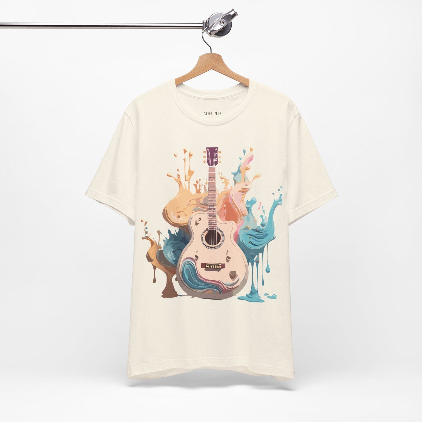 Music Graphic Unisex 100 Cotton Vintage Art with Musical Elements Tee 62