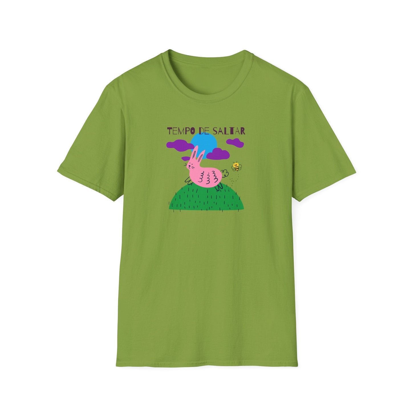 Funny Easter T Shirt Unisex Softstyle 64000 Art Design With Easter Prints 100 Percent Ring Spun Cotton