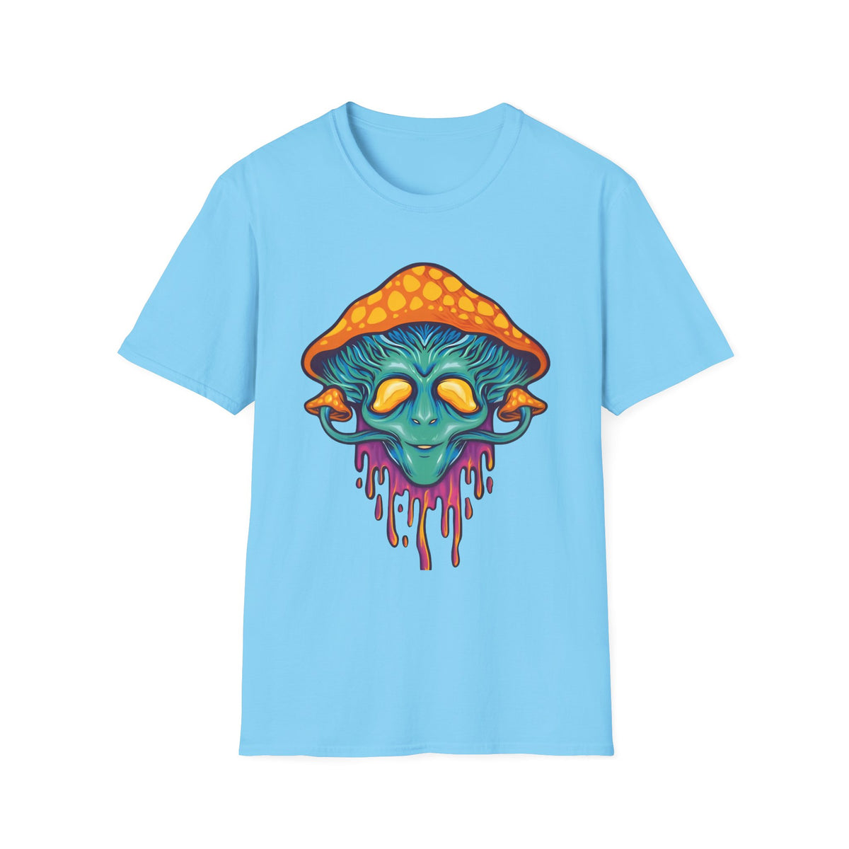 Funny Mashroom Cartoon  Graphic Tee Gildan Unisex 100 Cotton Tee Shirt c11