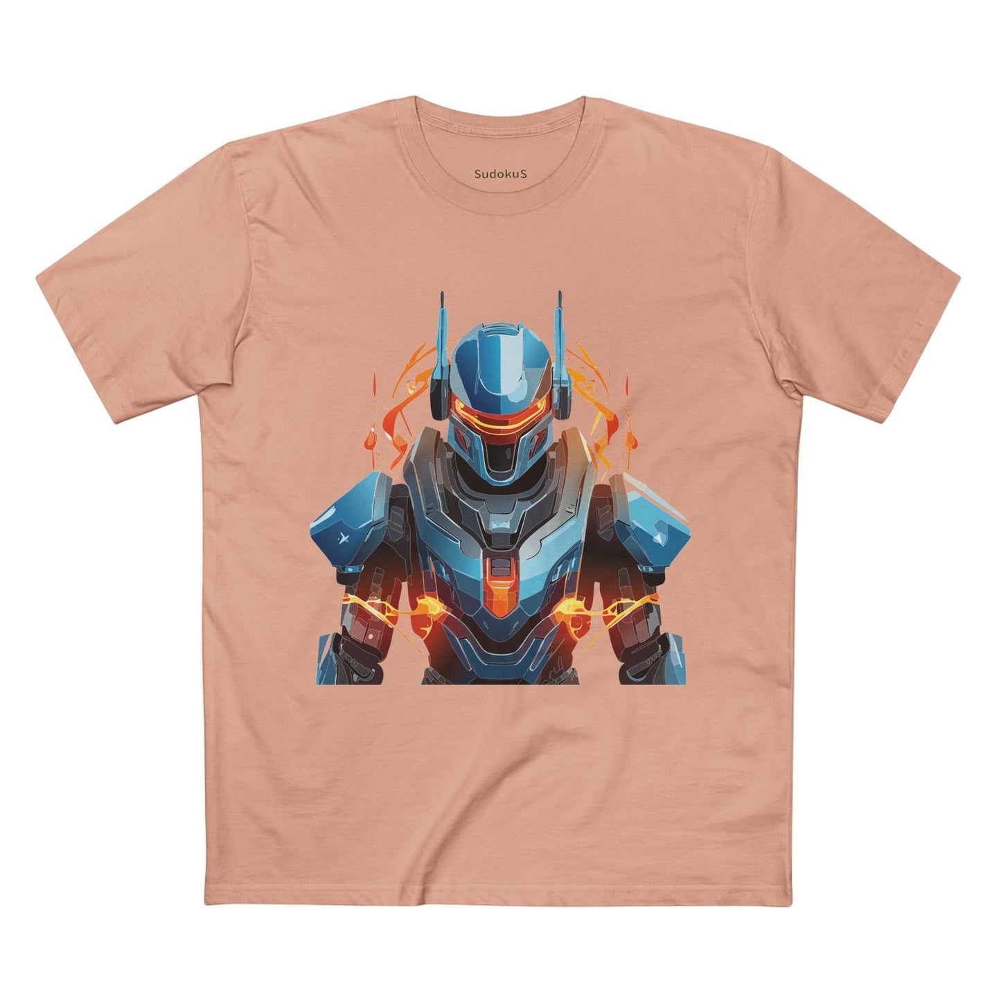 Cyborg Robot Graphic Unisex 100 Cotton Staple Tee 8