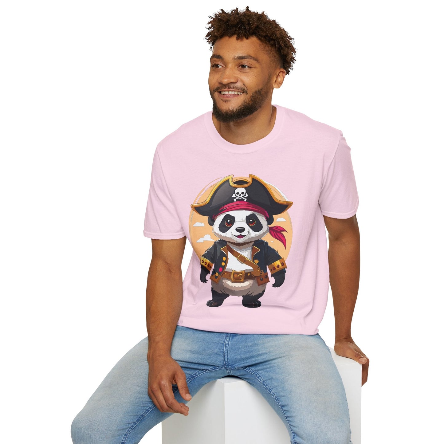 Panda Shirt Unisex T Shirt With Panda Animal Tee Animals Gildan Softstyle 64000 Cotton