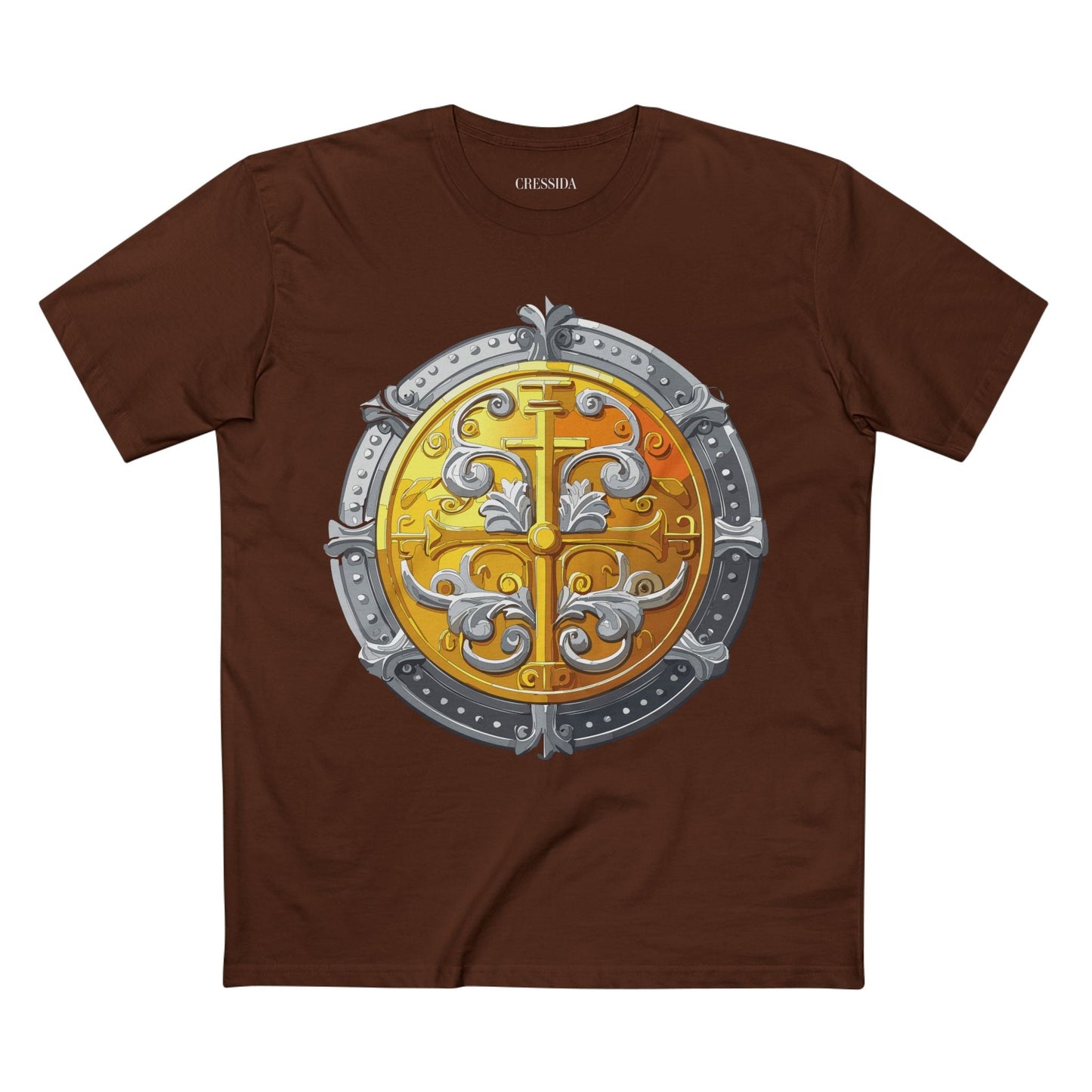 Antique Gold Coin Graphic Design T-Shirt Unisex 100 Cotton With Golden Print Artwork Tee 19