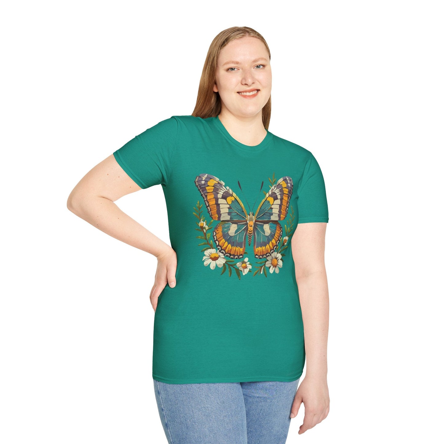 Monarch Butterfly Shirt Unisex T Shirt Softstyle 100 Percent Ring Spun Cotton Comfort