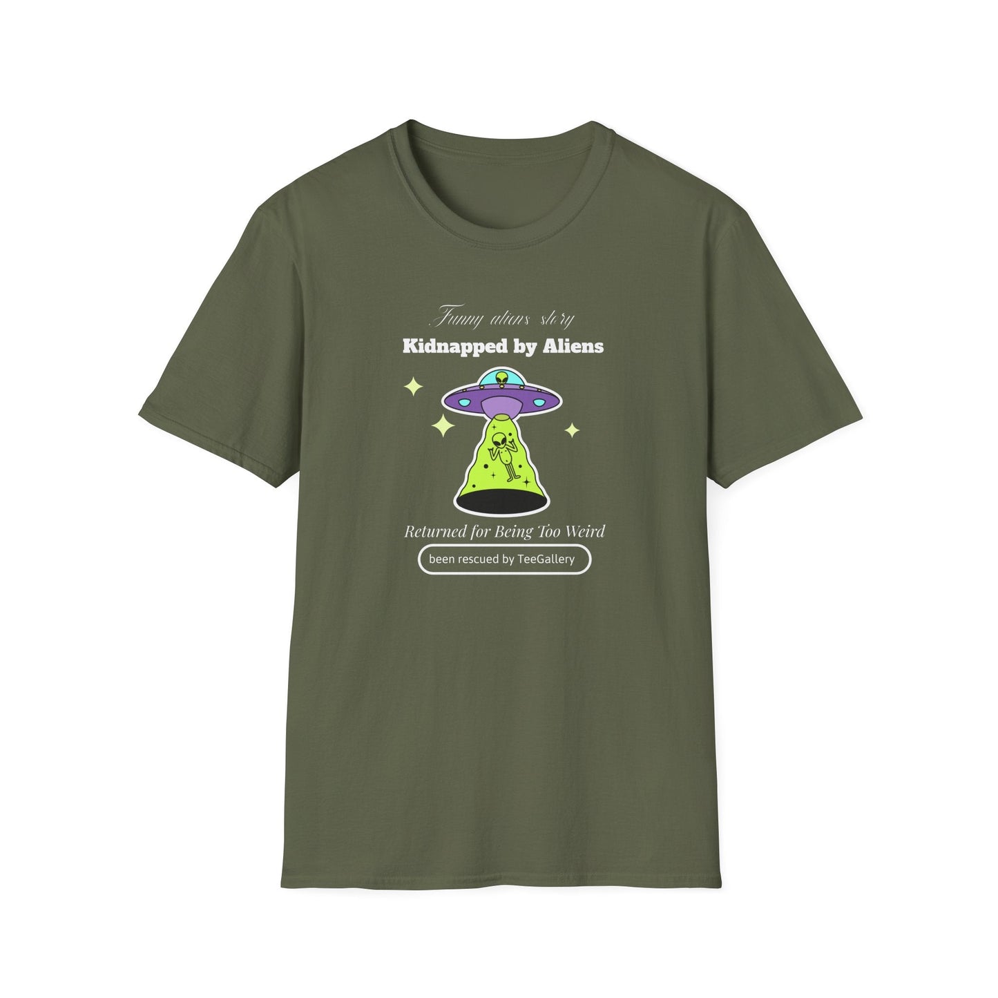 Alien Abduction Graphic Tee  Kidnapped by Aliens Funny UFO Shirt