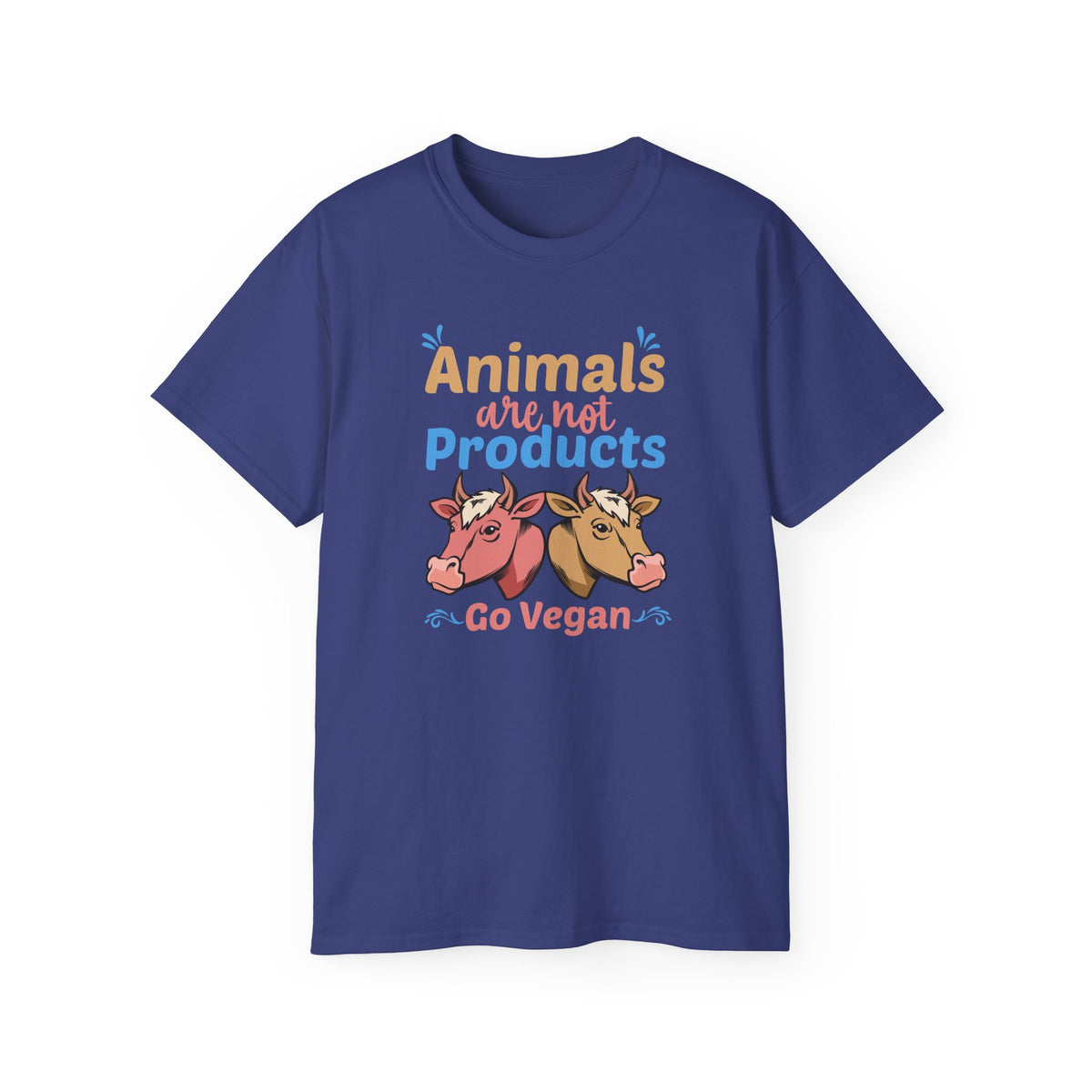 Animals Are Not Products Go Vegan T-Shirt | Vegan Animal Rights Tee