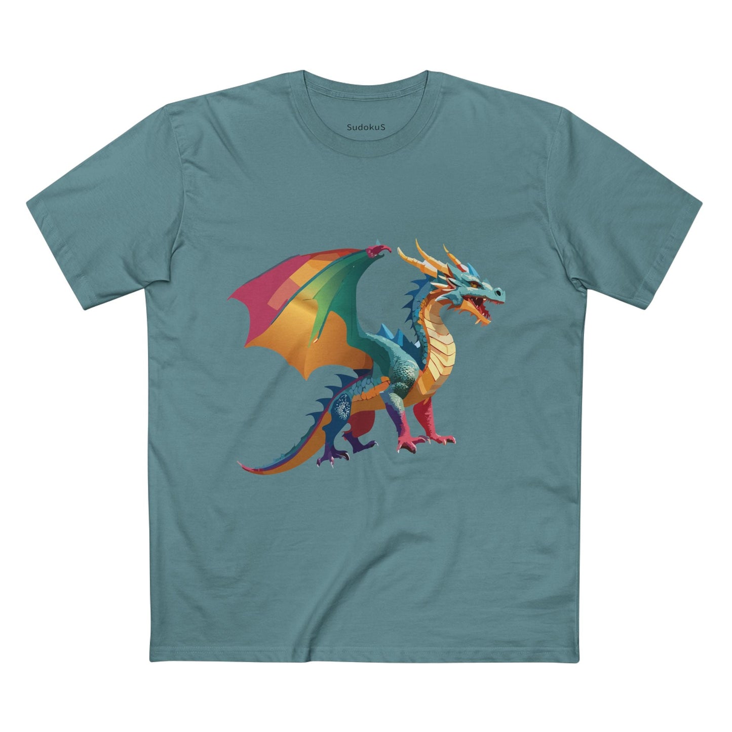 Dragon Graphic Unisex 100 Cotton Staple Tee 8
