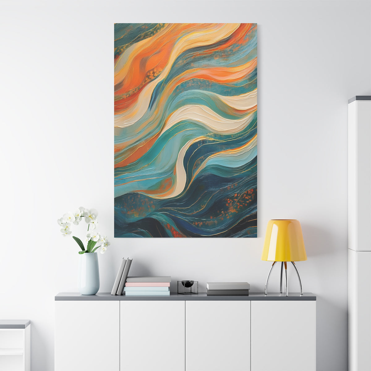 Abstract Oil Painting Print Canvas 20x24,20x30,24x30 24x32,24x36,30x40 32x48,36x48,40x60 Pine-Wood Inner Frame ABS-98