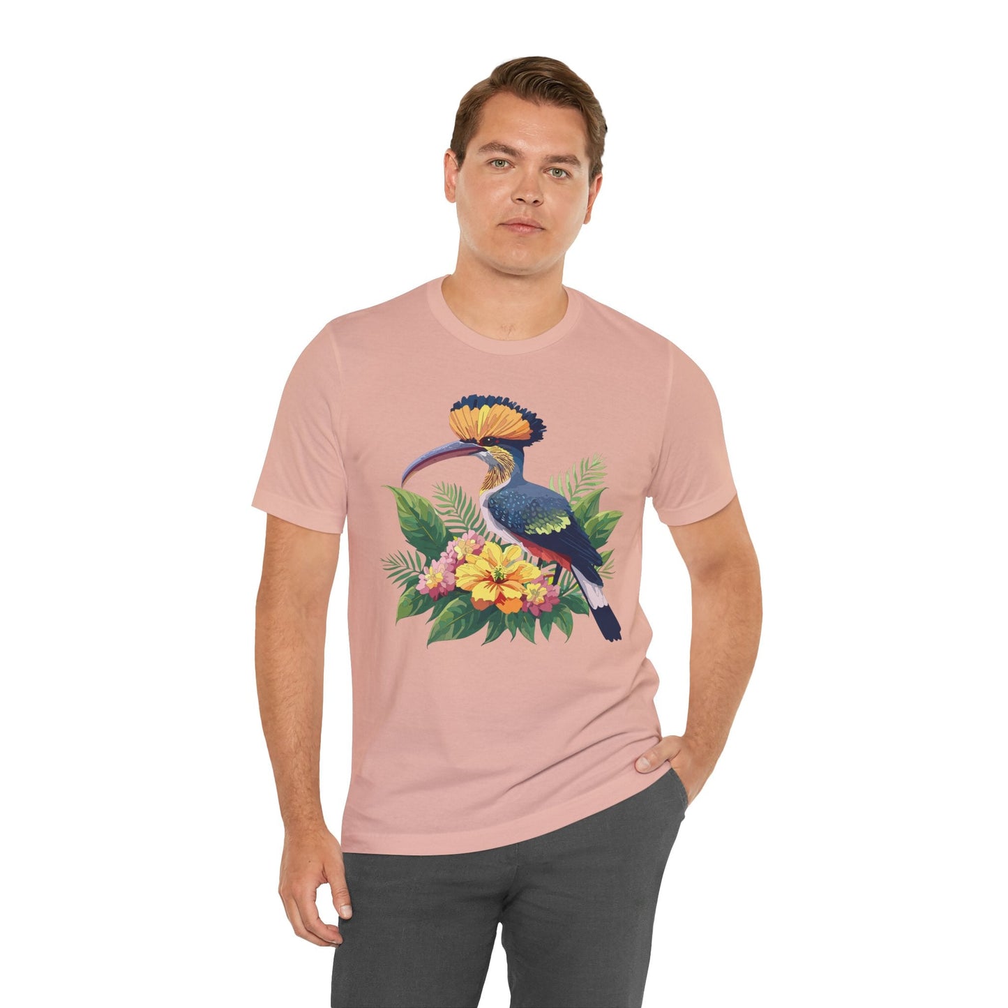 Unisex Animal Tee Shirt With Art Design Wild Animals Short Sleeve Jersey Tee For Everyday