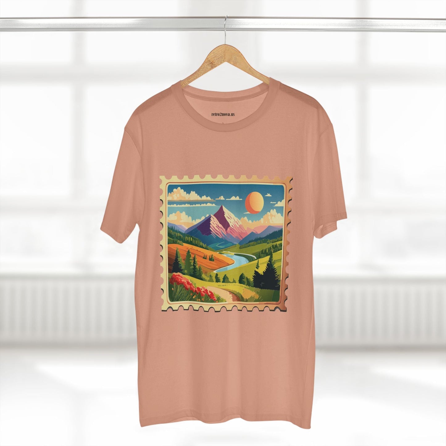 Stamp Shirt Postage Stamp Shirt PS36 Unisex Premium Cotton Tee With Original Art Design Retro2Nova