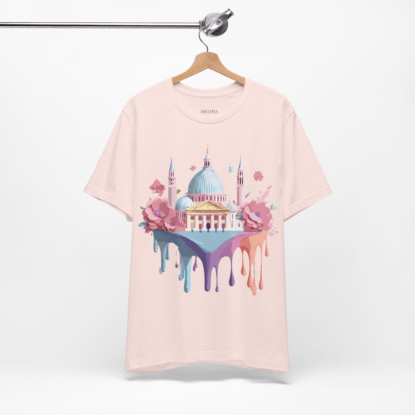 Venice Tourist Graphic Tee Unisex Vintage Inspired Artwork Short Sleeve