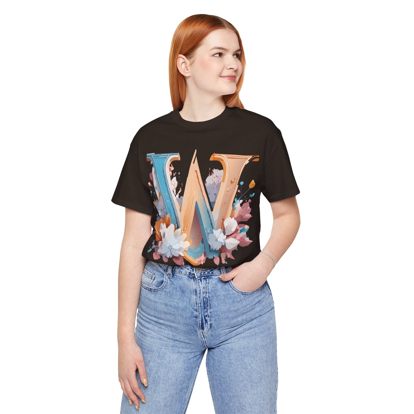 Letter W Shirt Unisex Graphic Tee By Adelpha Featuring Vintage Artwork For Everyday Casual Wear