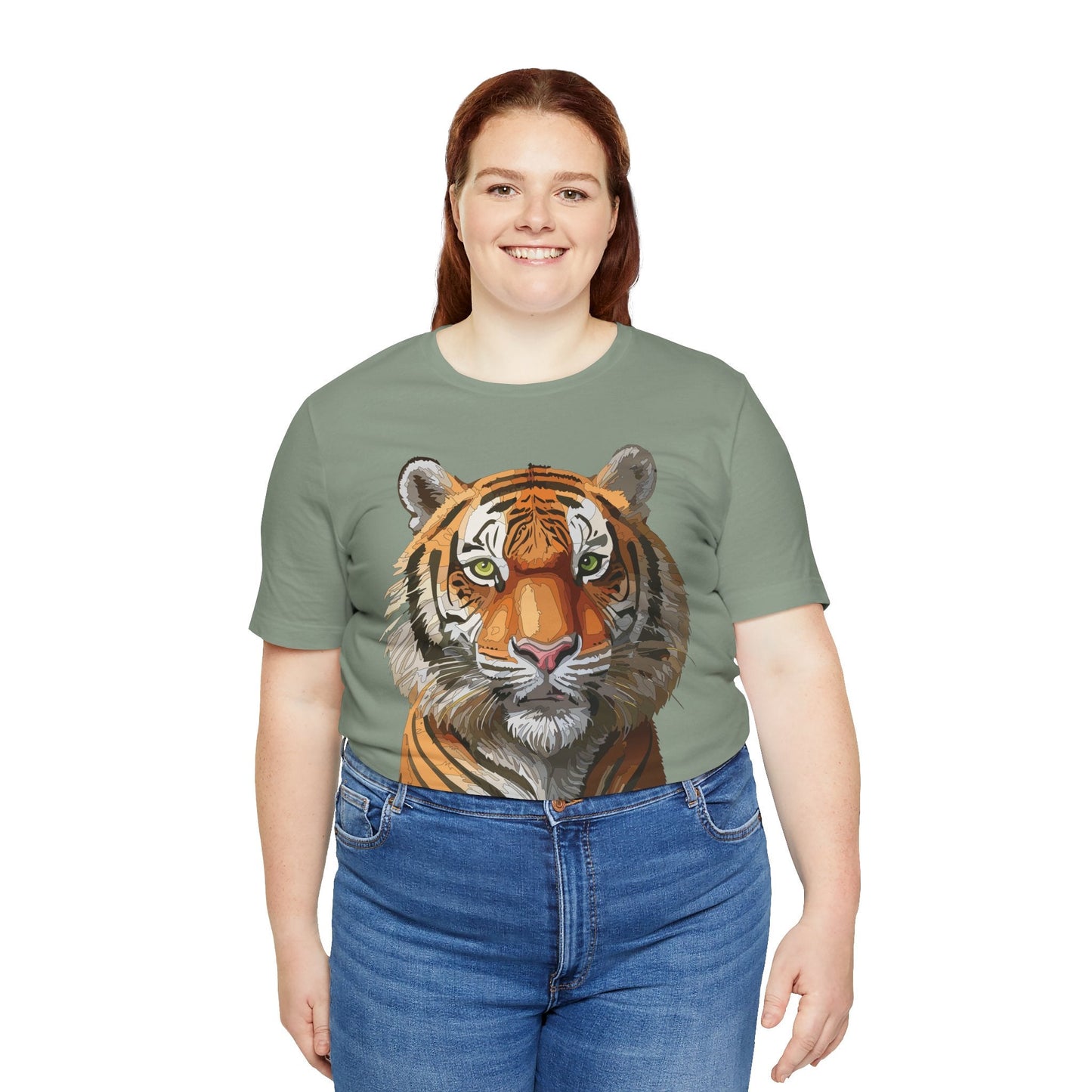Unisex Animal Art Design Tee Shirt Wild Animals Graphic Tee Softstyle Gildan 64000