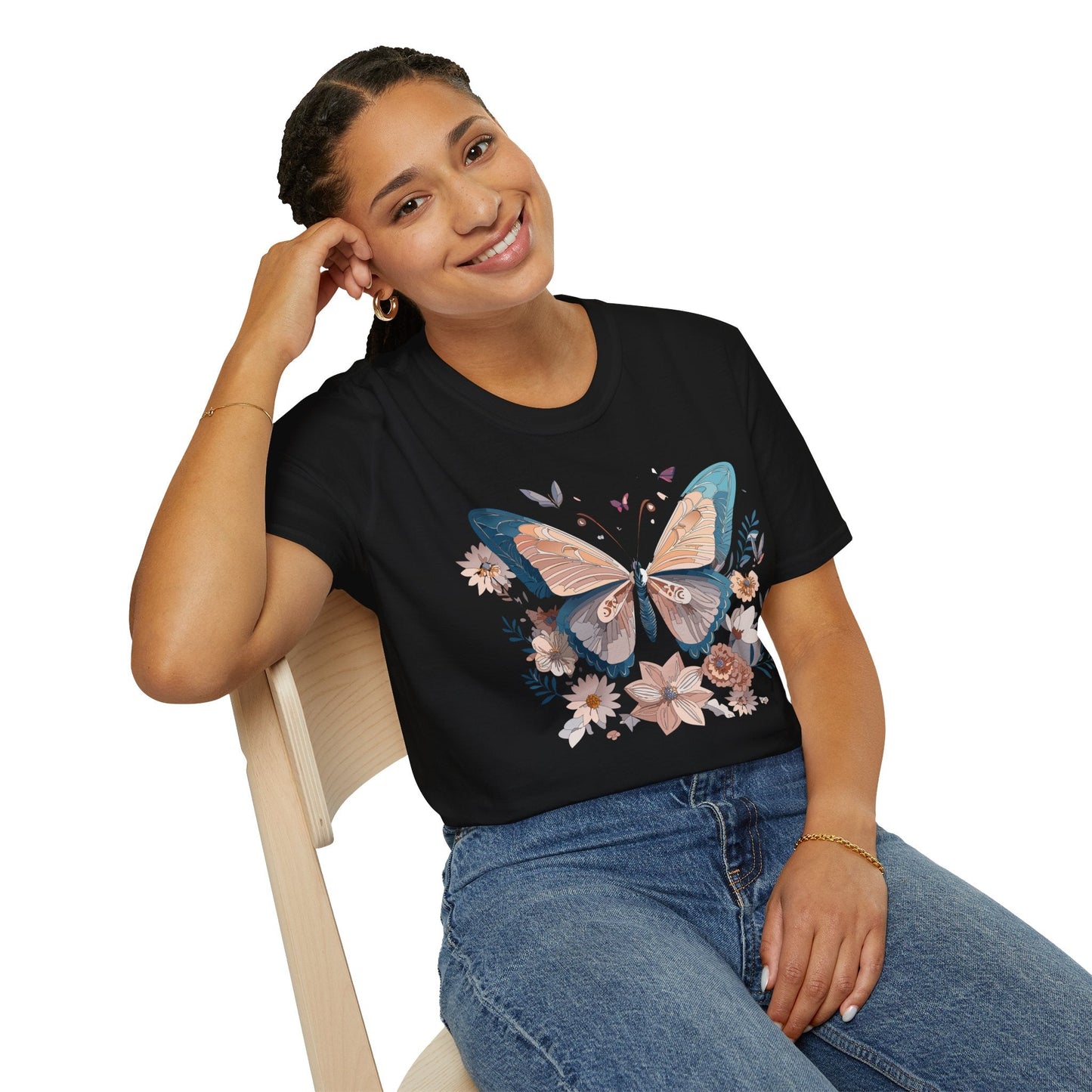 Monarch Butterfly T Shirt Unisex Softstyle Gildan 64000 Tee Lightweight Comfort Fit