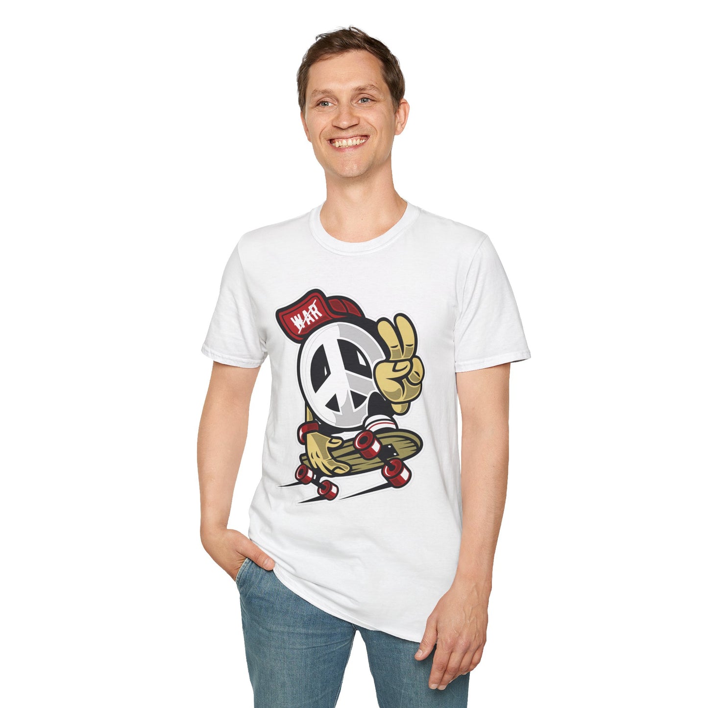 Unisex Cotton T-Shirt with Cartoon Graphic Design