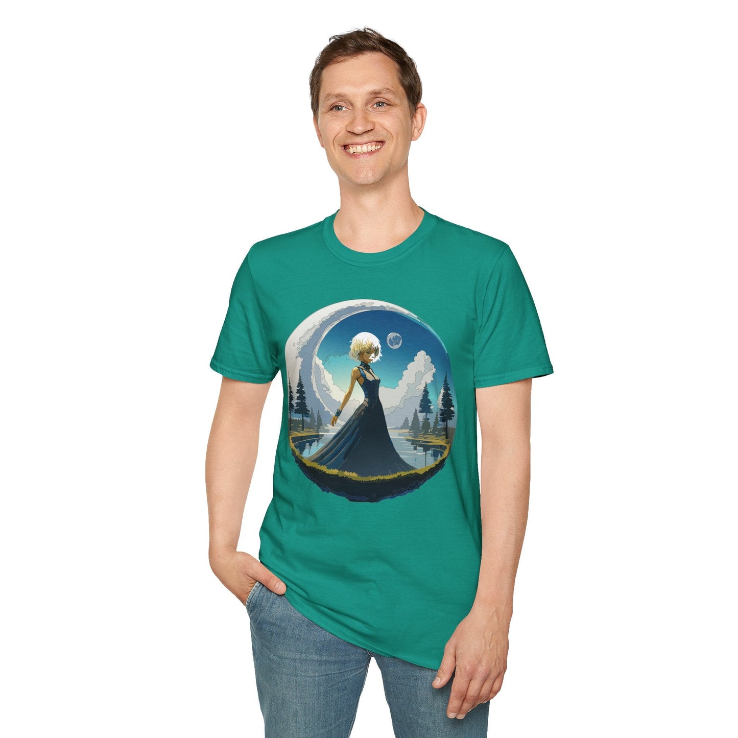 Womens Graphic T Shirt Art Design Tee Gildan Softstyle 64000 Unisex Short Sleeve